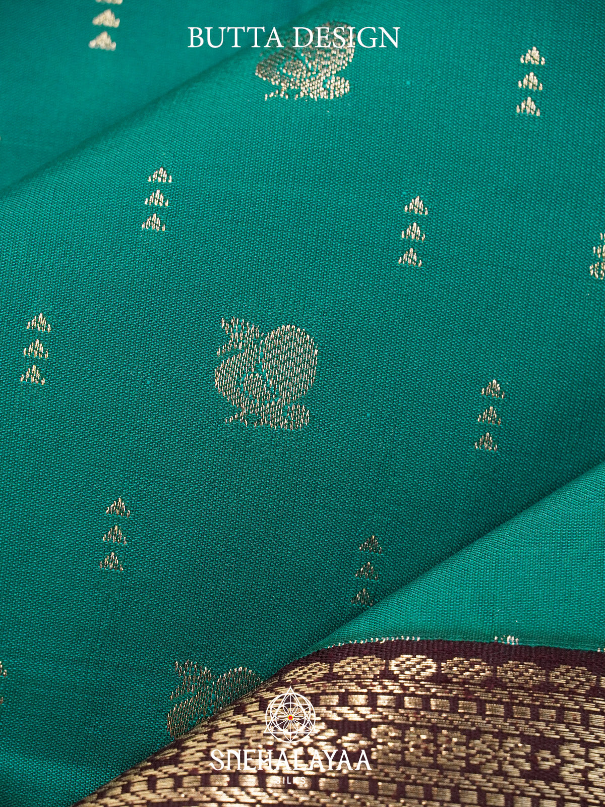 Teal Green Art Silk Saree