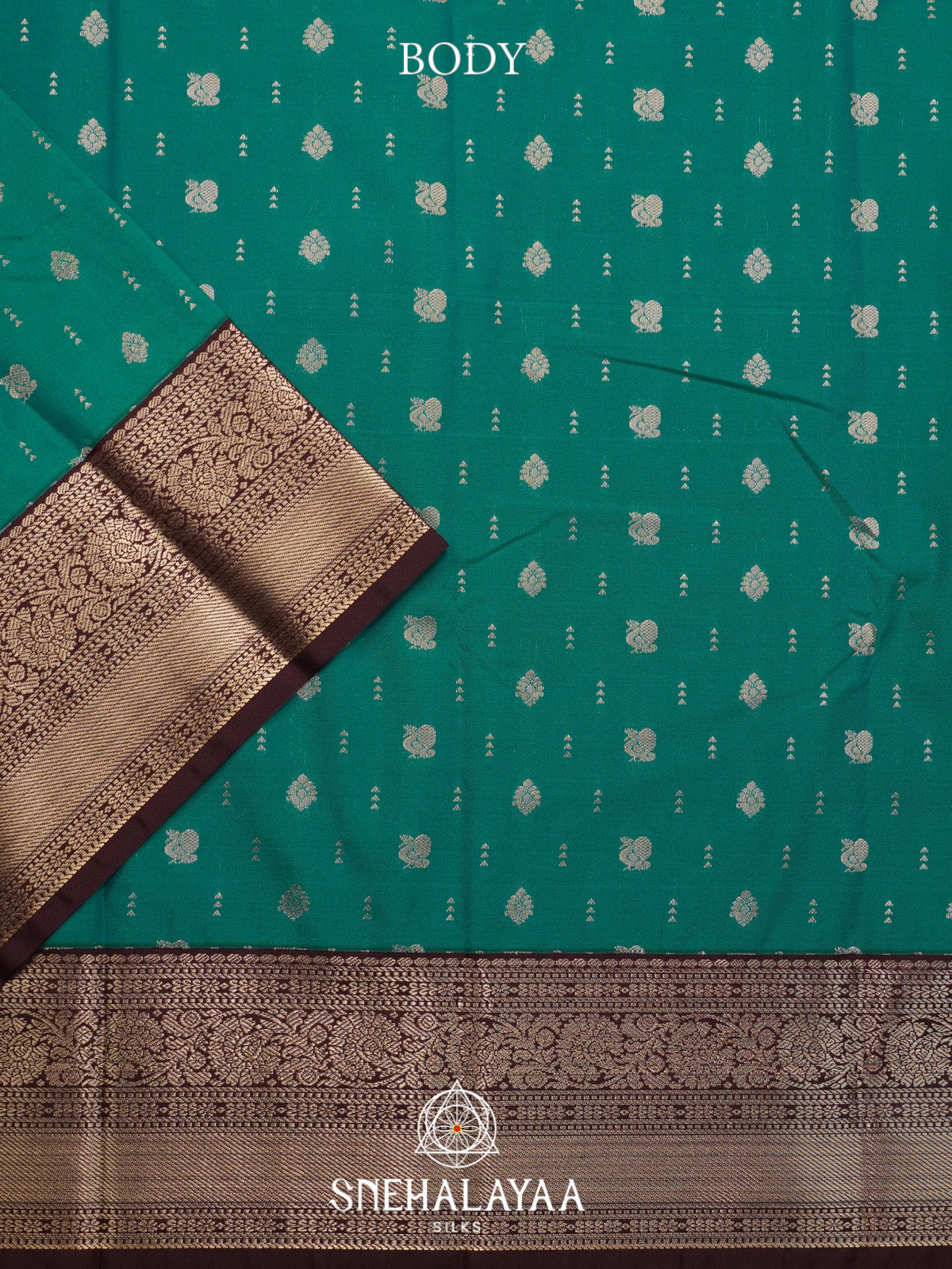 Teal Green Art Silk Saree