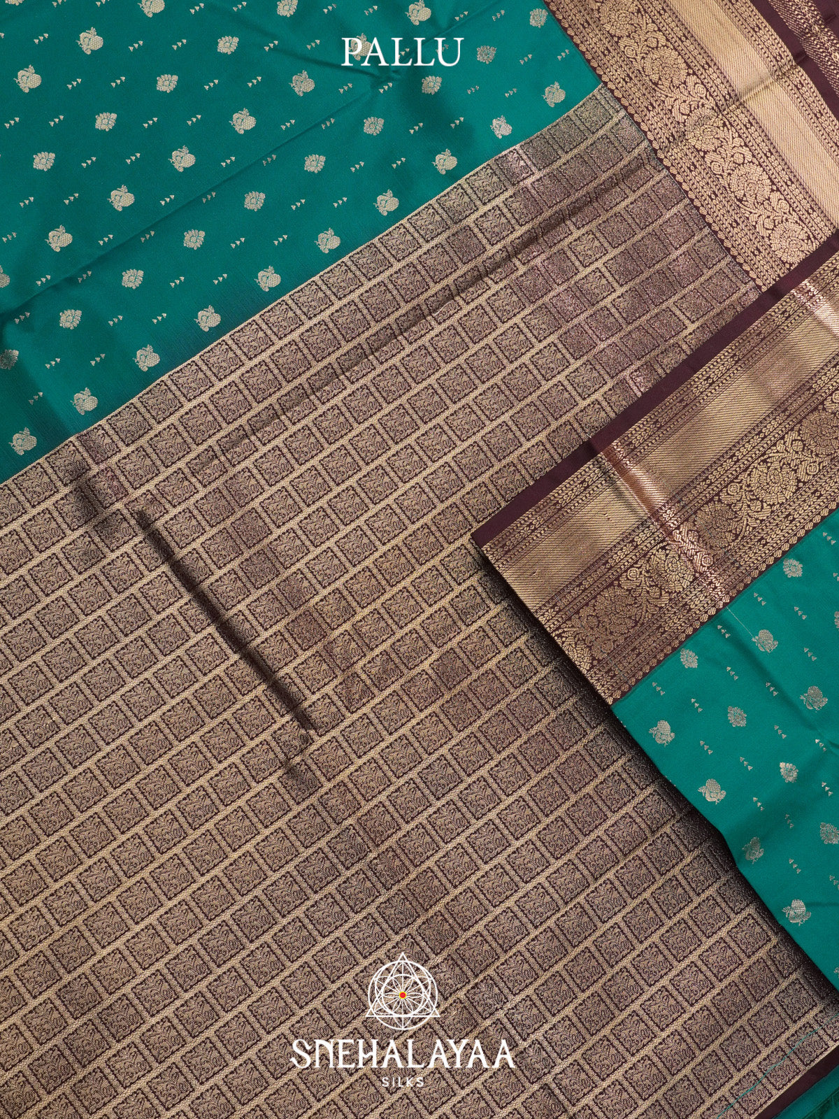 Teal Green Art Silk Saree
