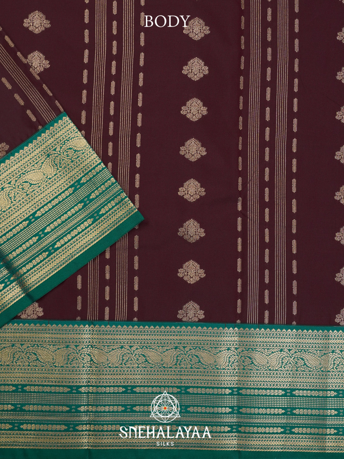 Coffee Brown Art Silk Saree