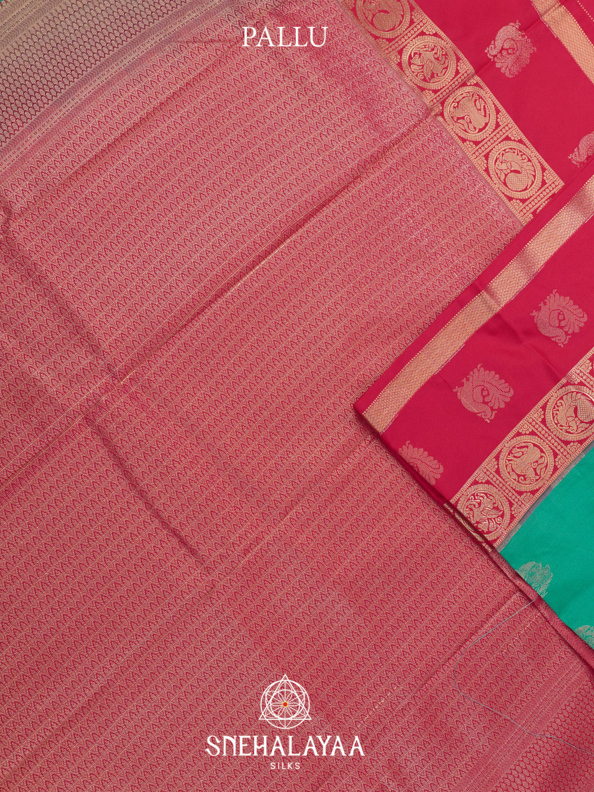 Teal Green Art Silk Saree