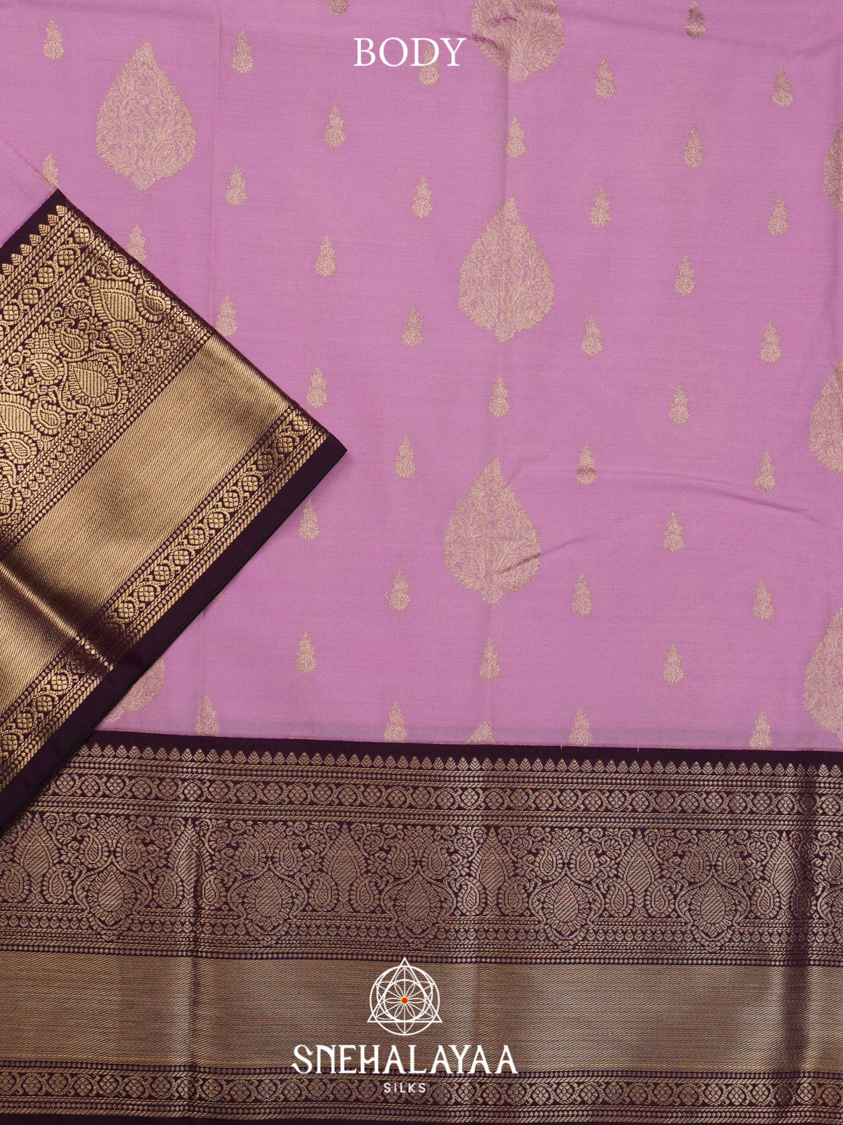 Lavender Art Silk Saree