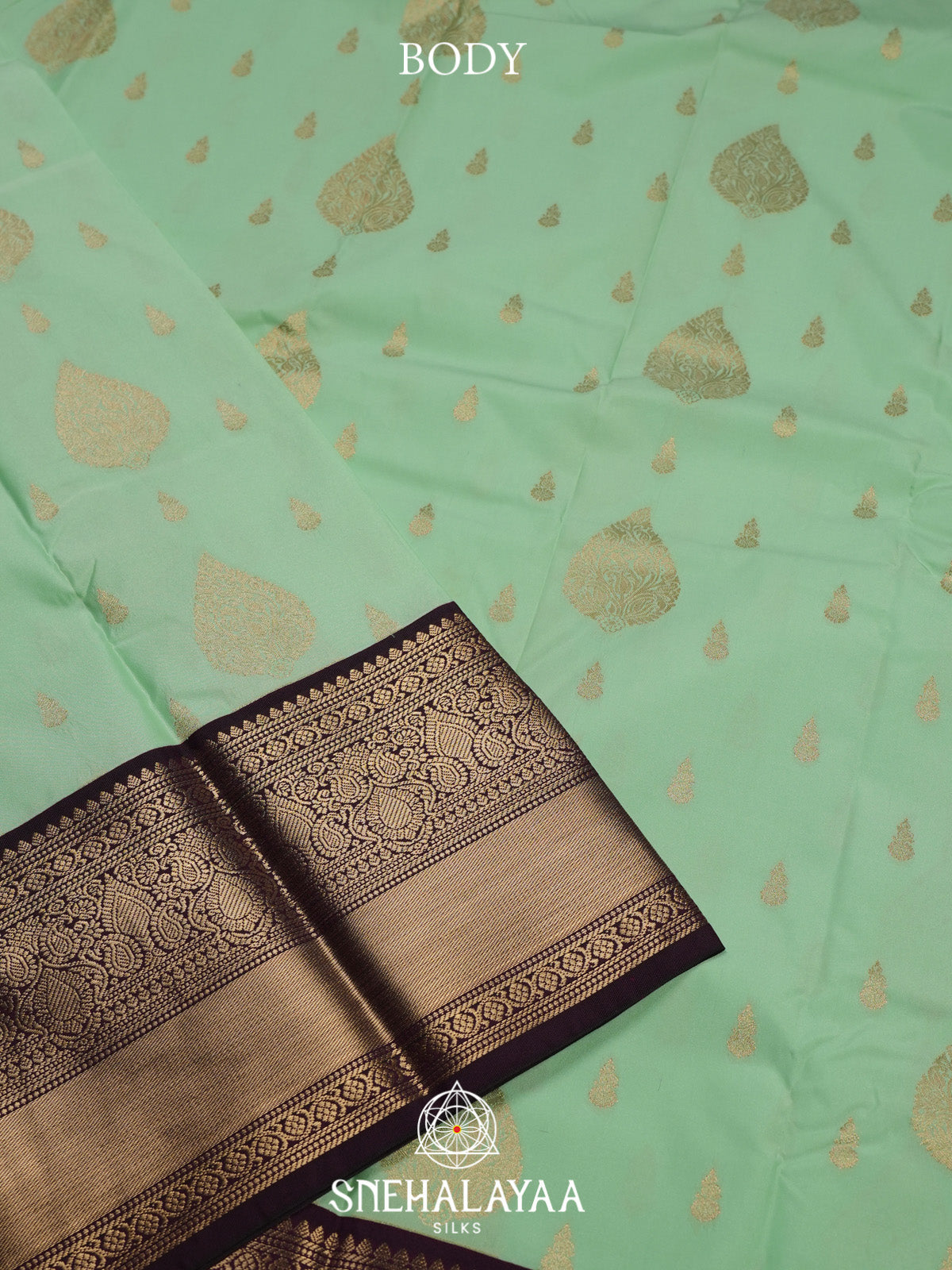 Pista Green Art Silk Saree
