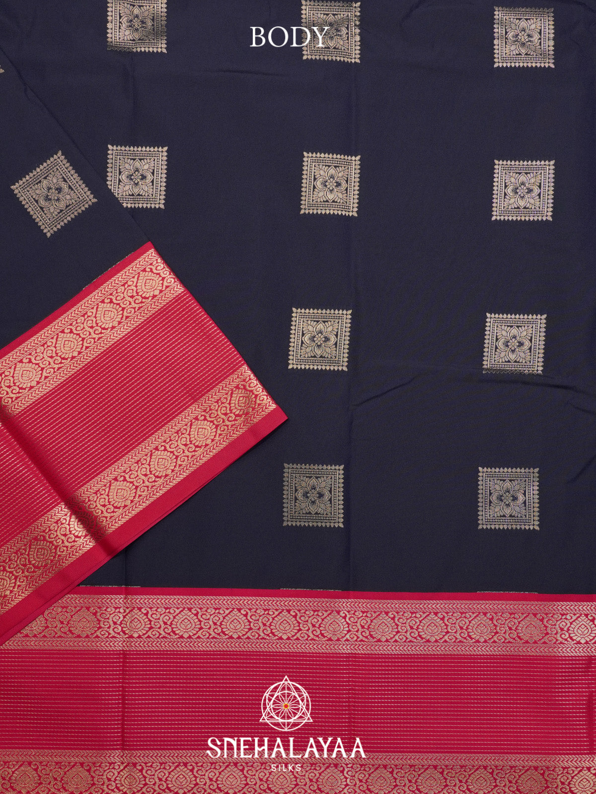Midnight Blue Art Silk Saree