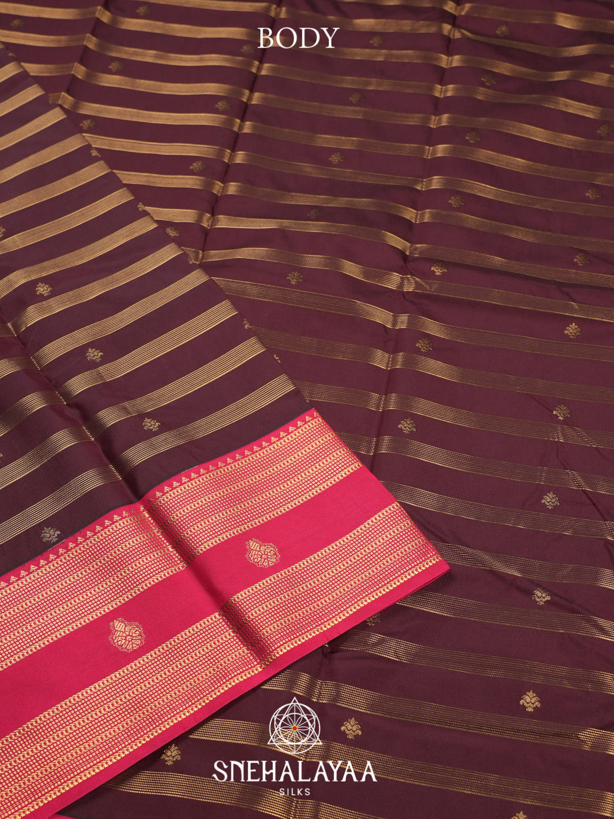 Coffee Brown Art Silk Saree