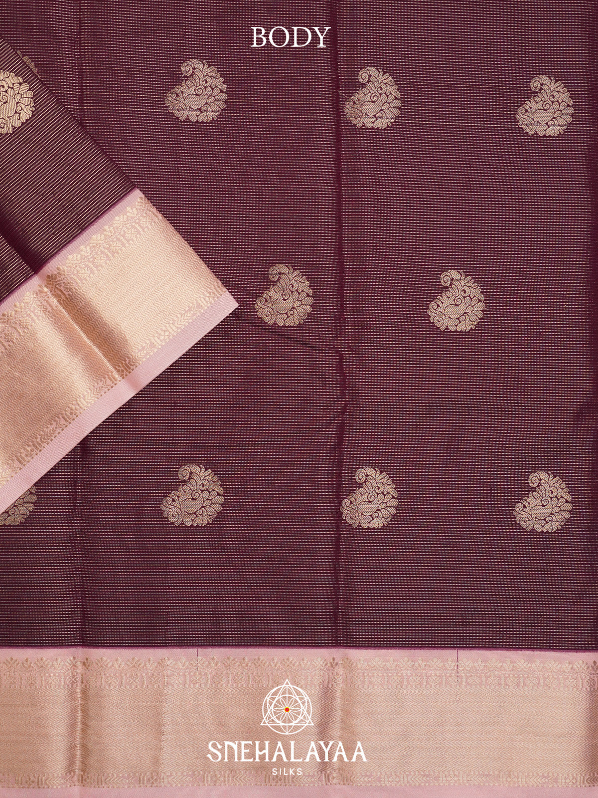 Wine Art Silk Saree
