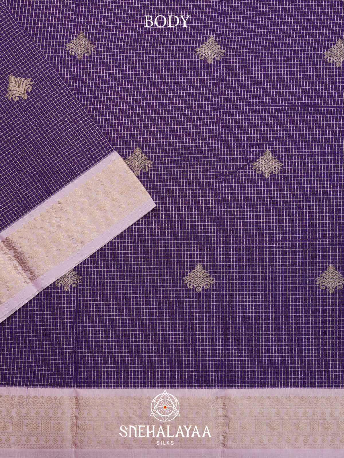 Purple Art Silk Saree