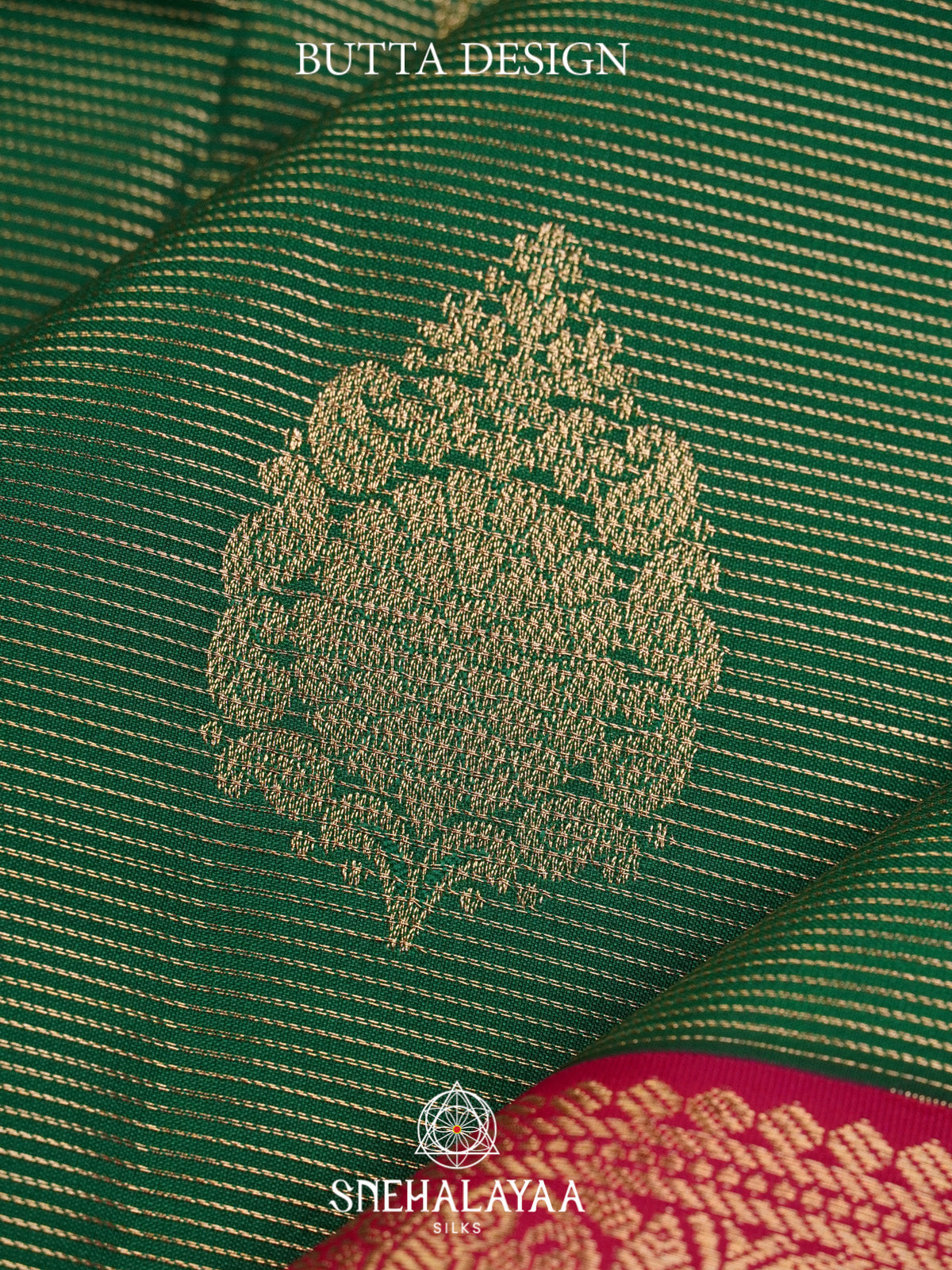 Emerald Green Art Silk Saree