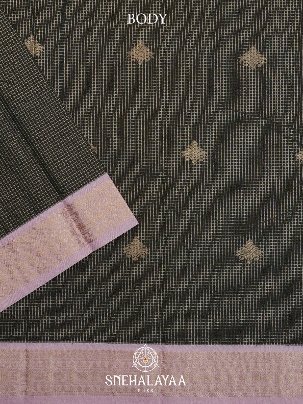 Forest Green Art Silk Saree