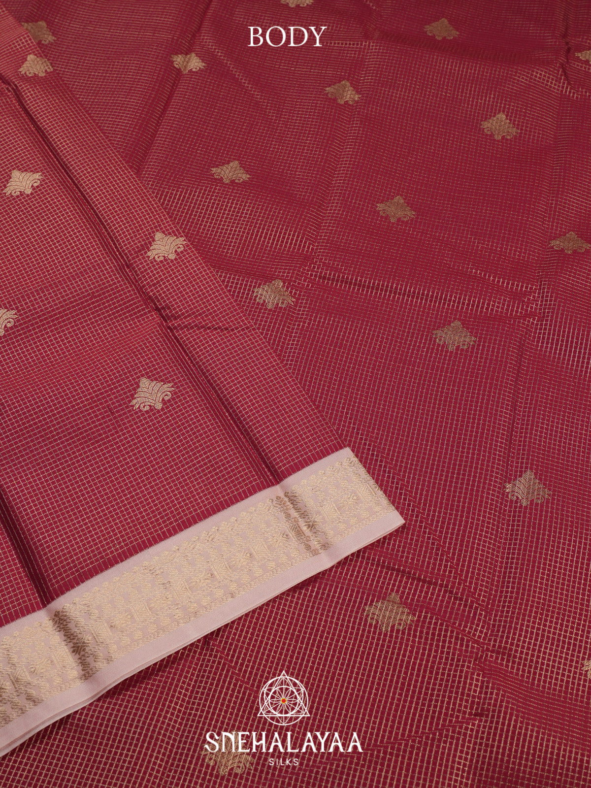 Maroon Art Silk Saree