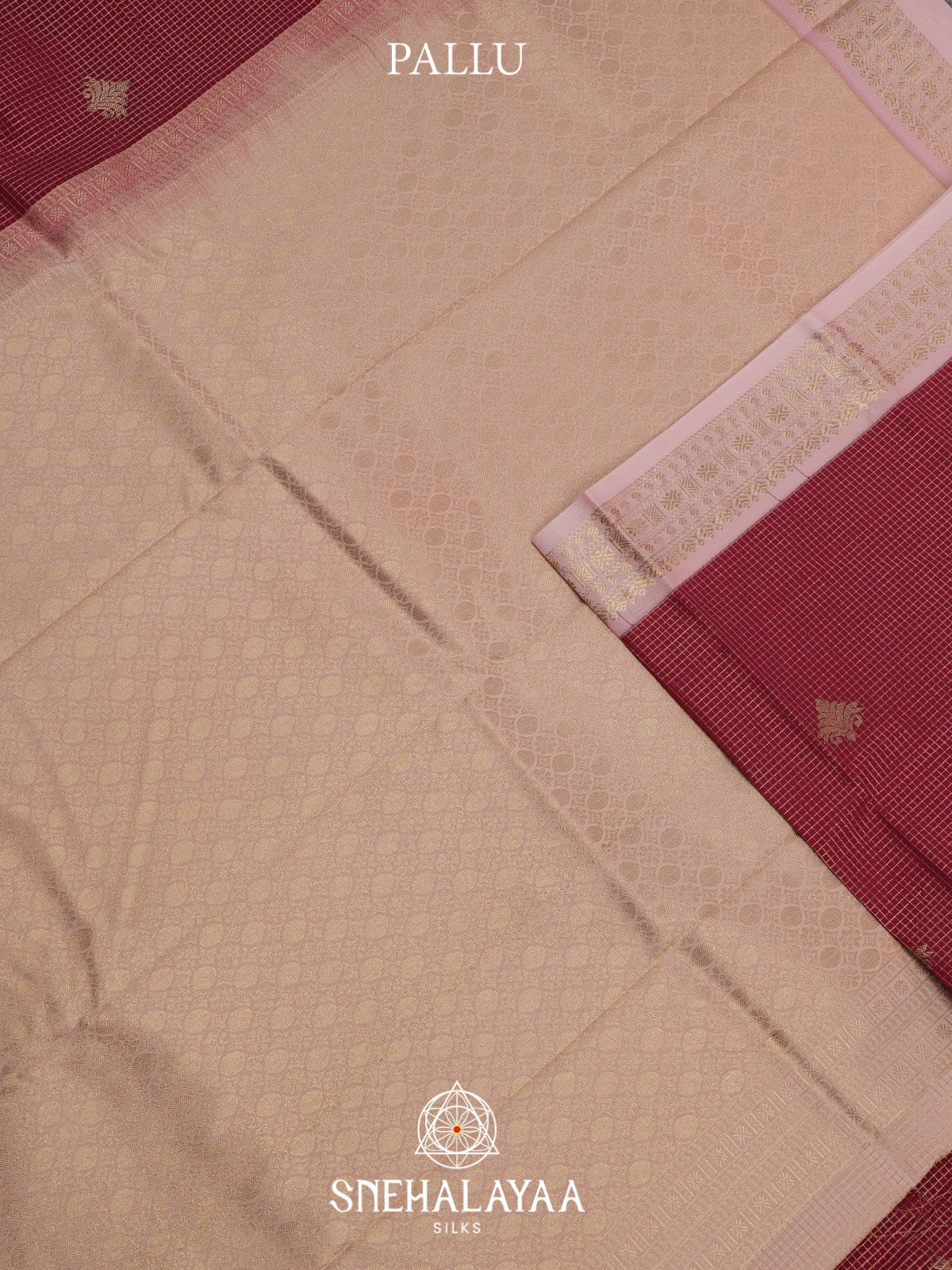 Maroon Art Silk Saree
