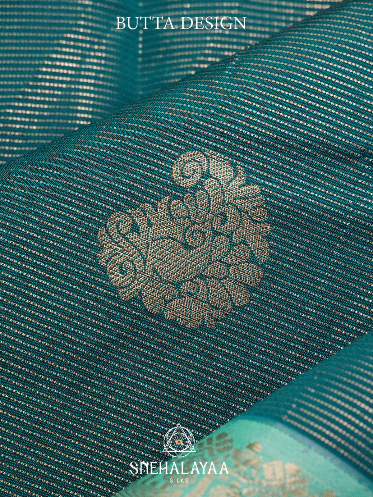 Peacock Blue Art Silk Saree