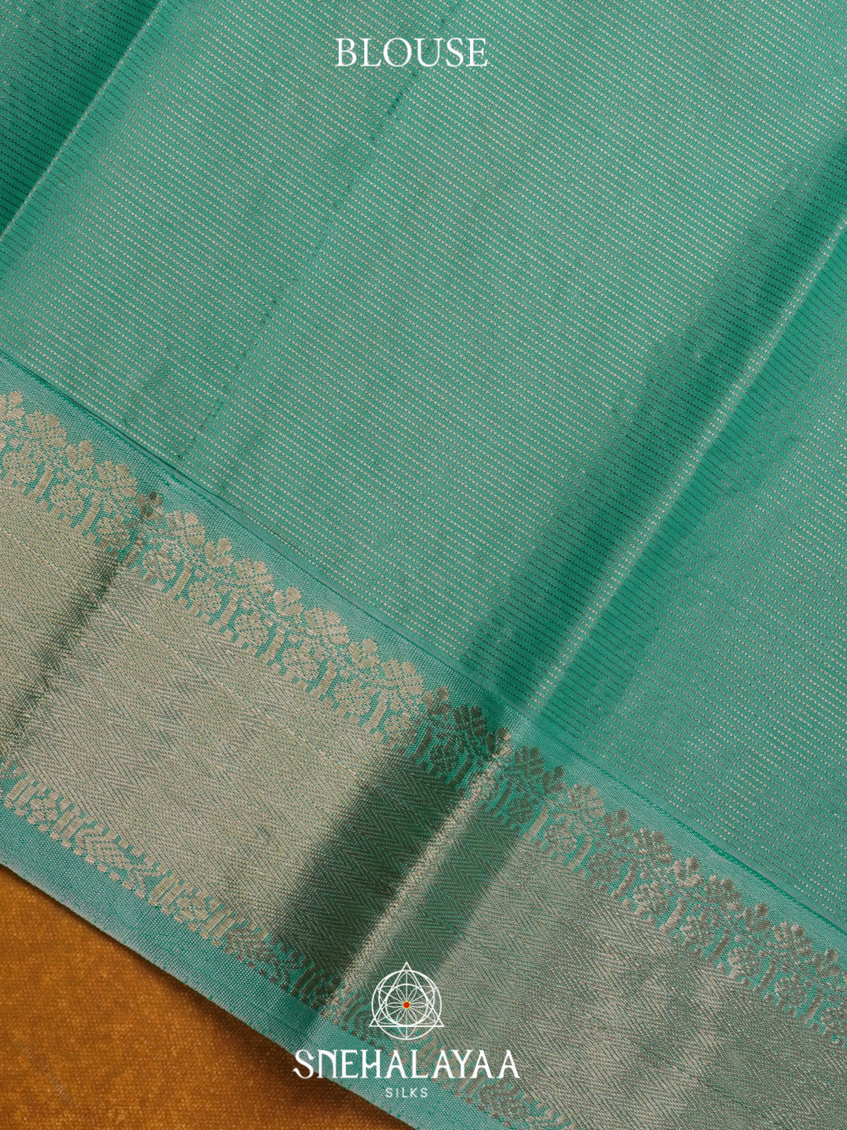 Peacock Blue Art Silk Saree