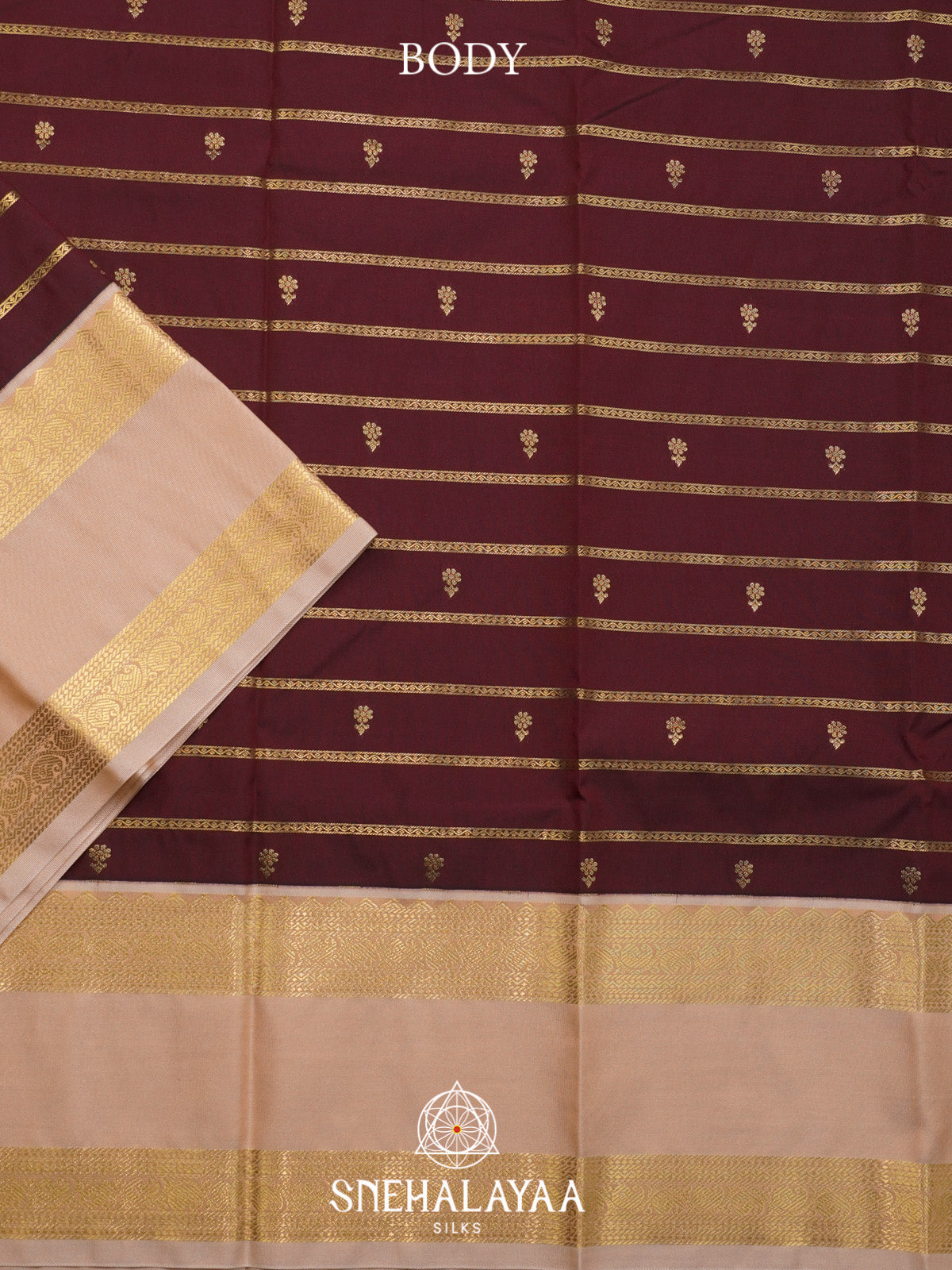 Coffee Brown Art Silk Saree
