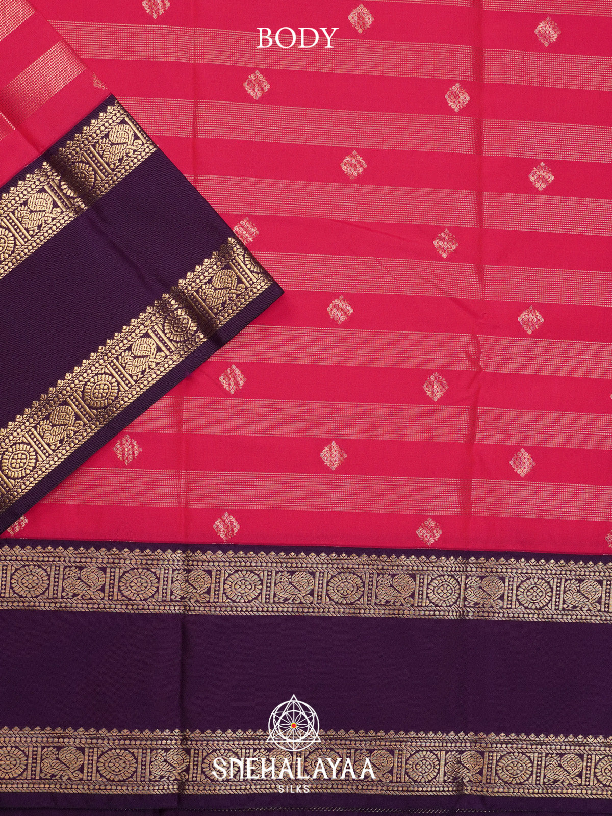 Pink Art Silk Saree