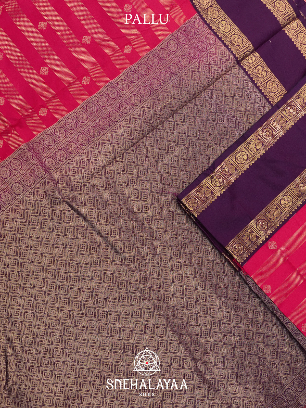 Pink Art Silk Saree