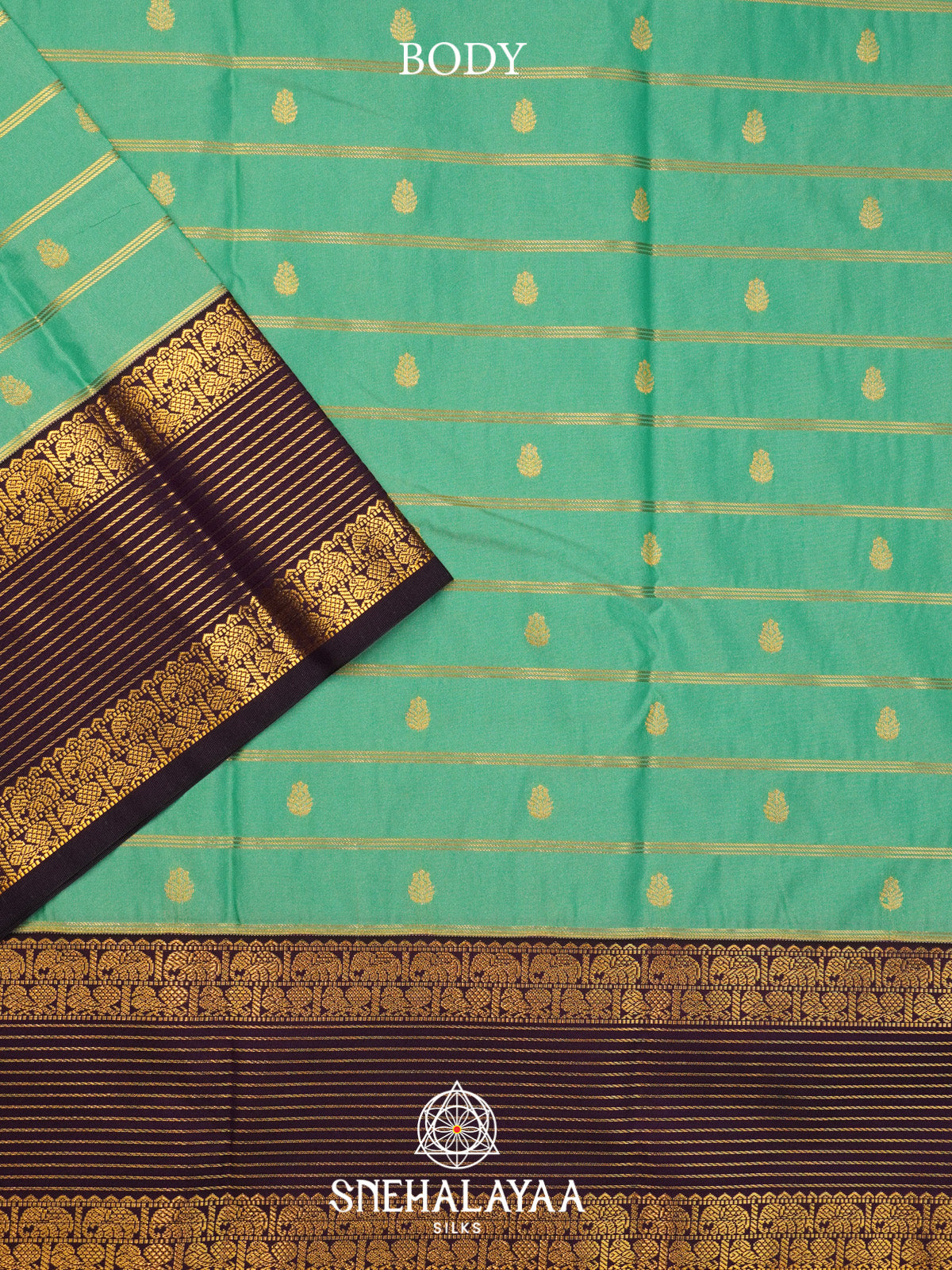 Pista Green Art Silk Saree