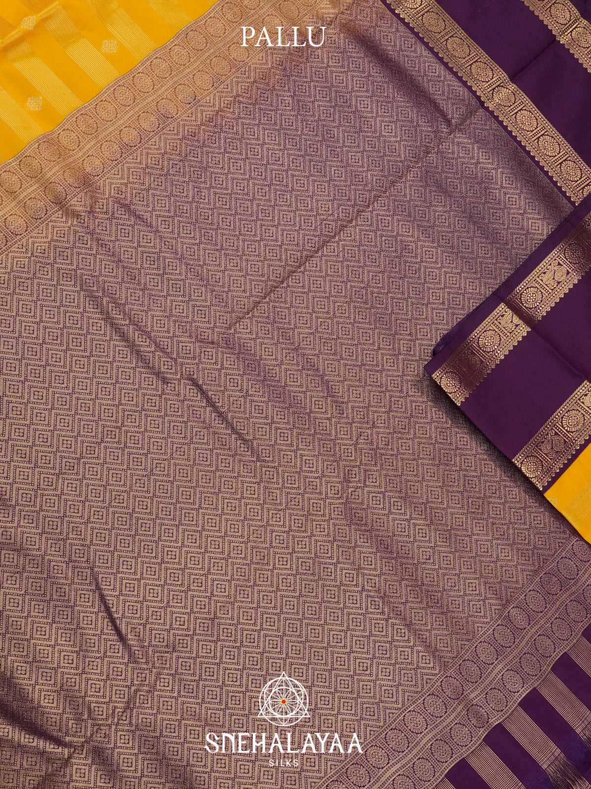 Yellow Art Silk Saree