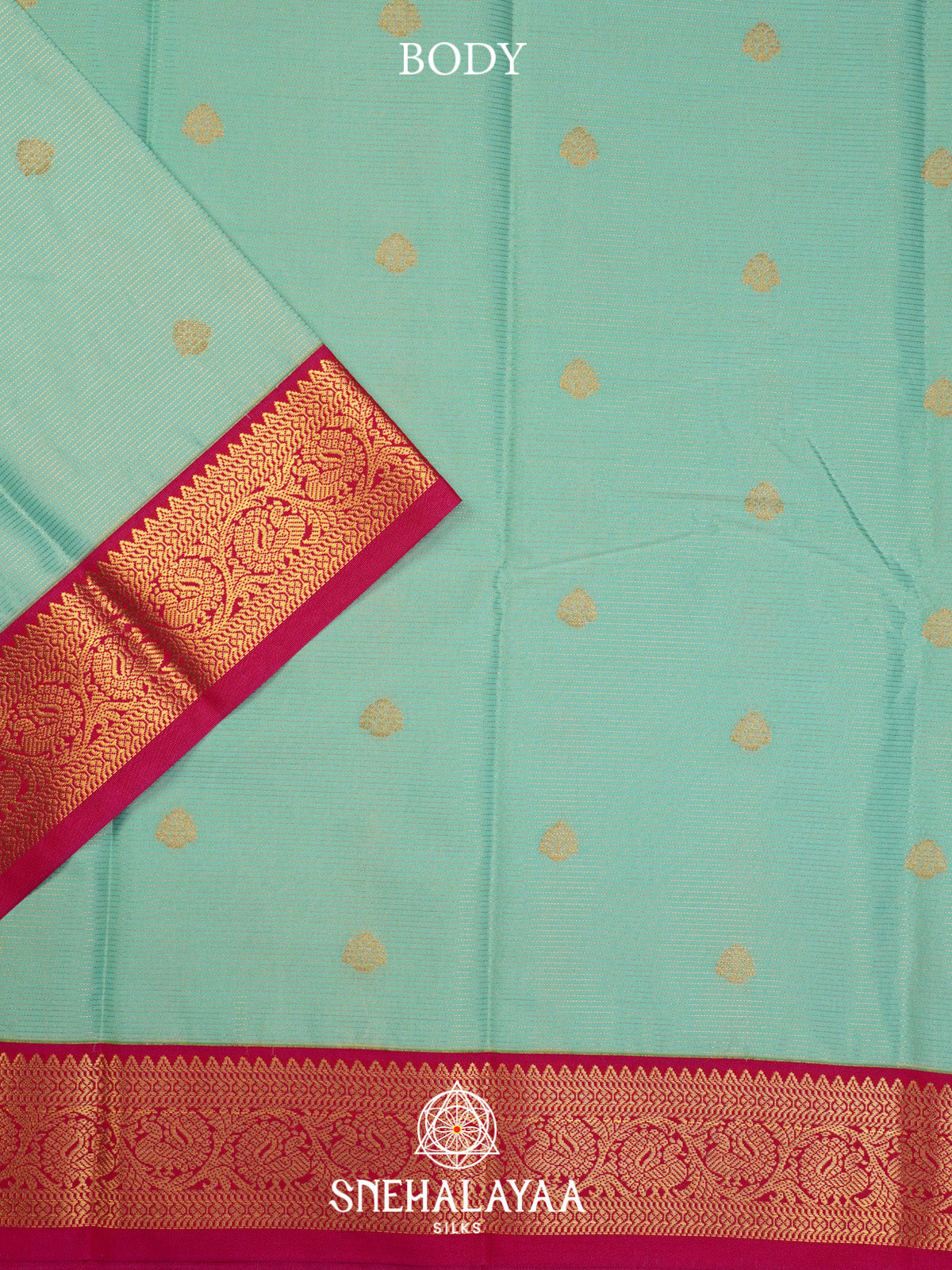 Mint Green Art Silk Saree