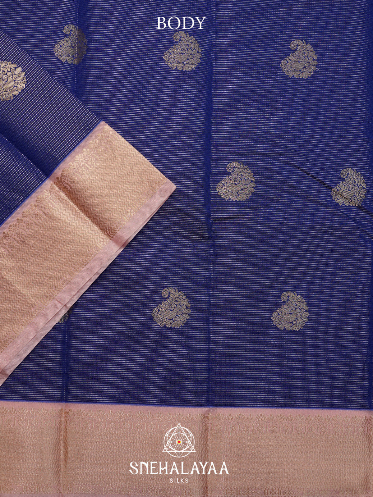 Navy Blue Art Silk Saree