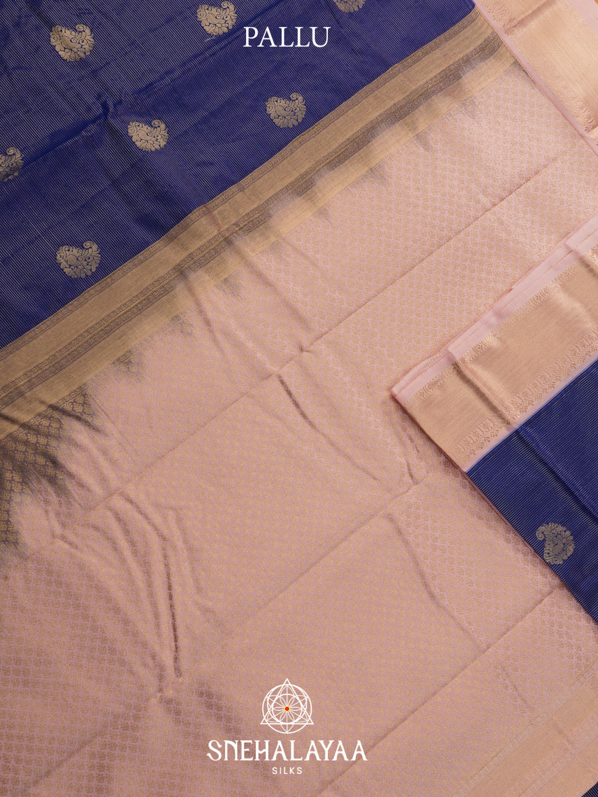 Navy Blue Art Silk Saree