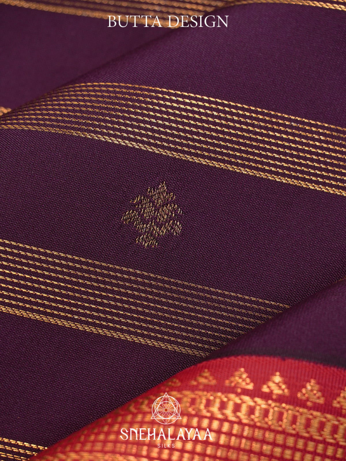 Wine Art Silk Saree