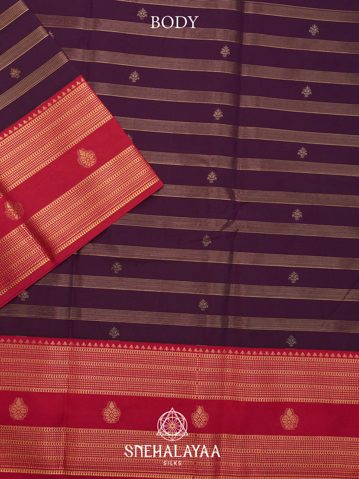 Wine Art Silk Saree