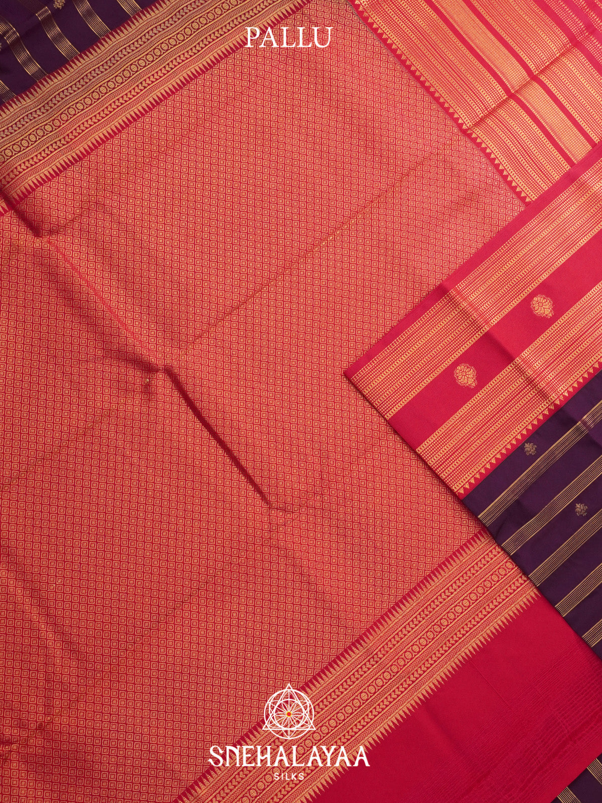 Wine Art Silk Saree