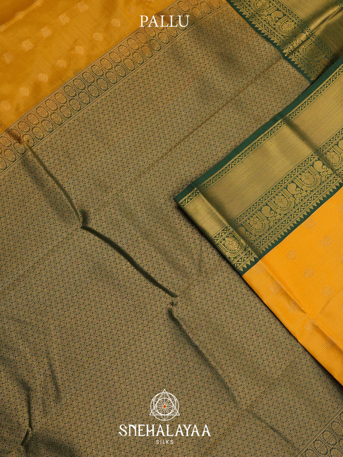 Mango Yellow Art Silk Saree
