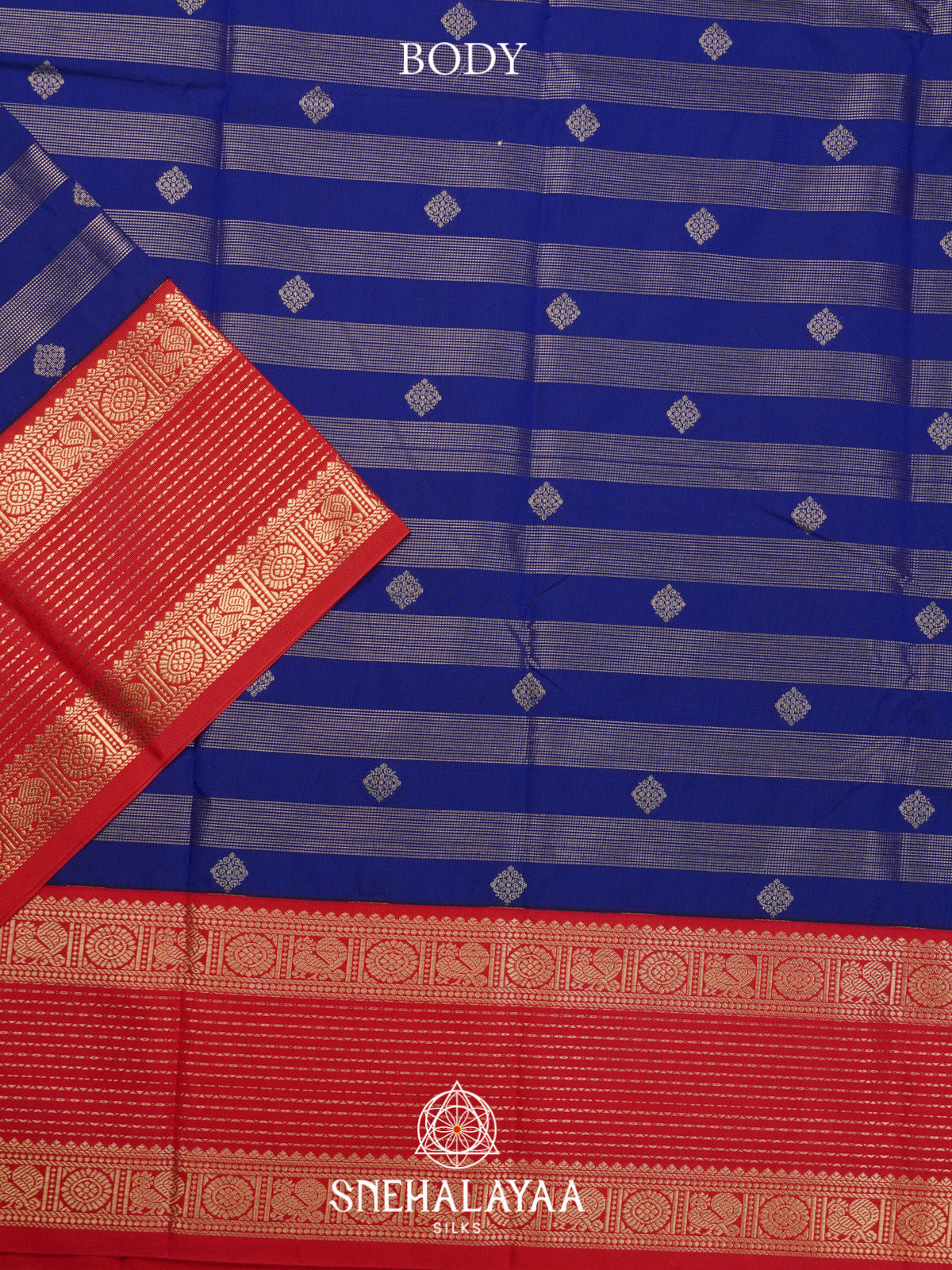 Navy Blue Art Silk Saree