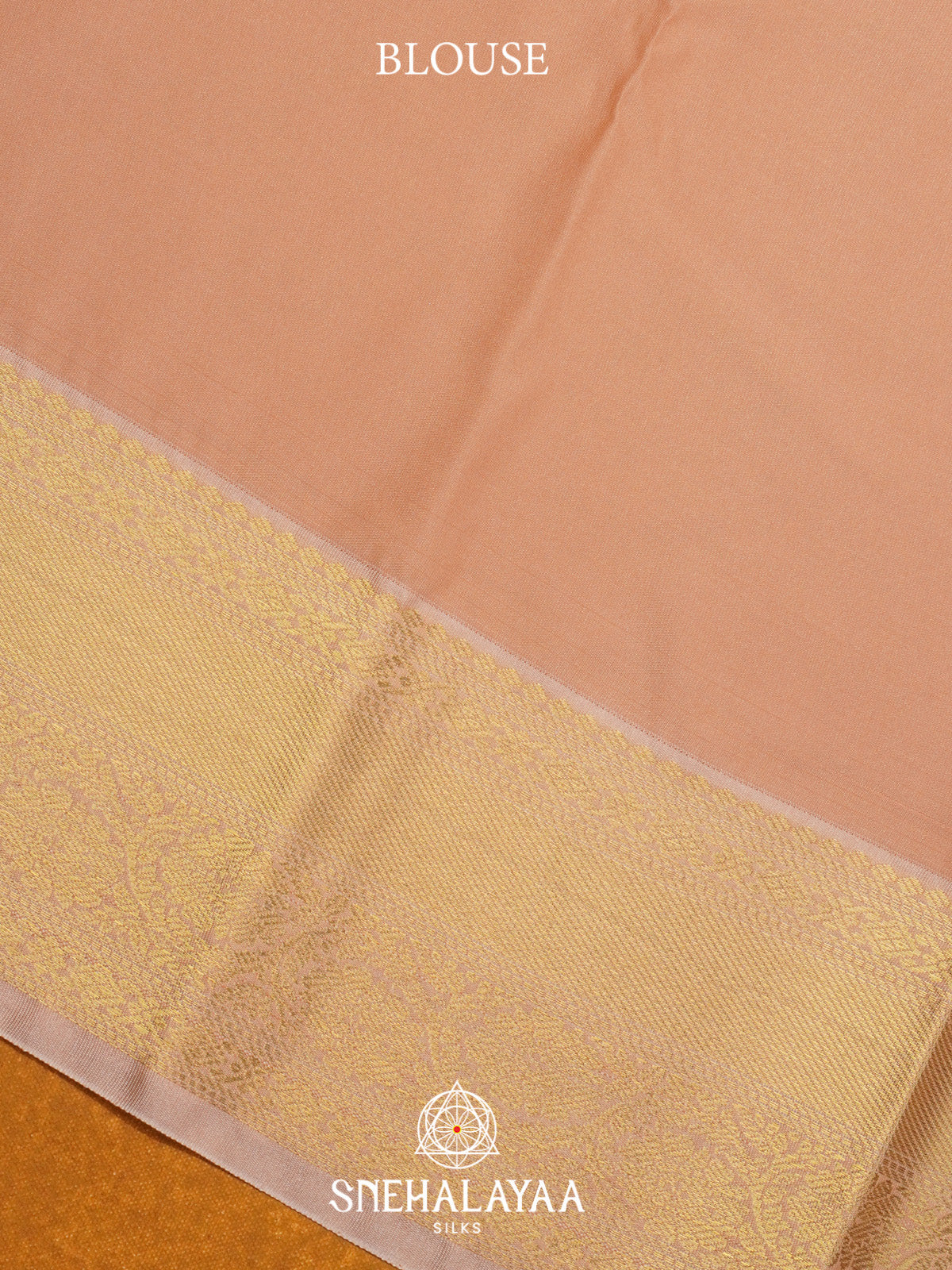 Orange Art Silk Saree