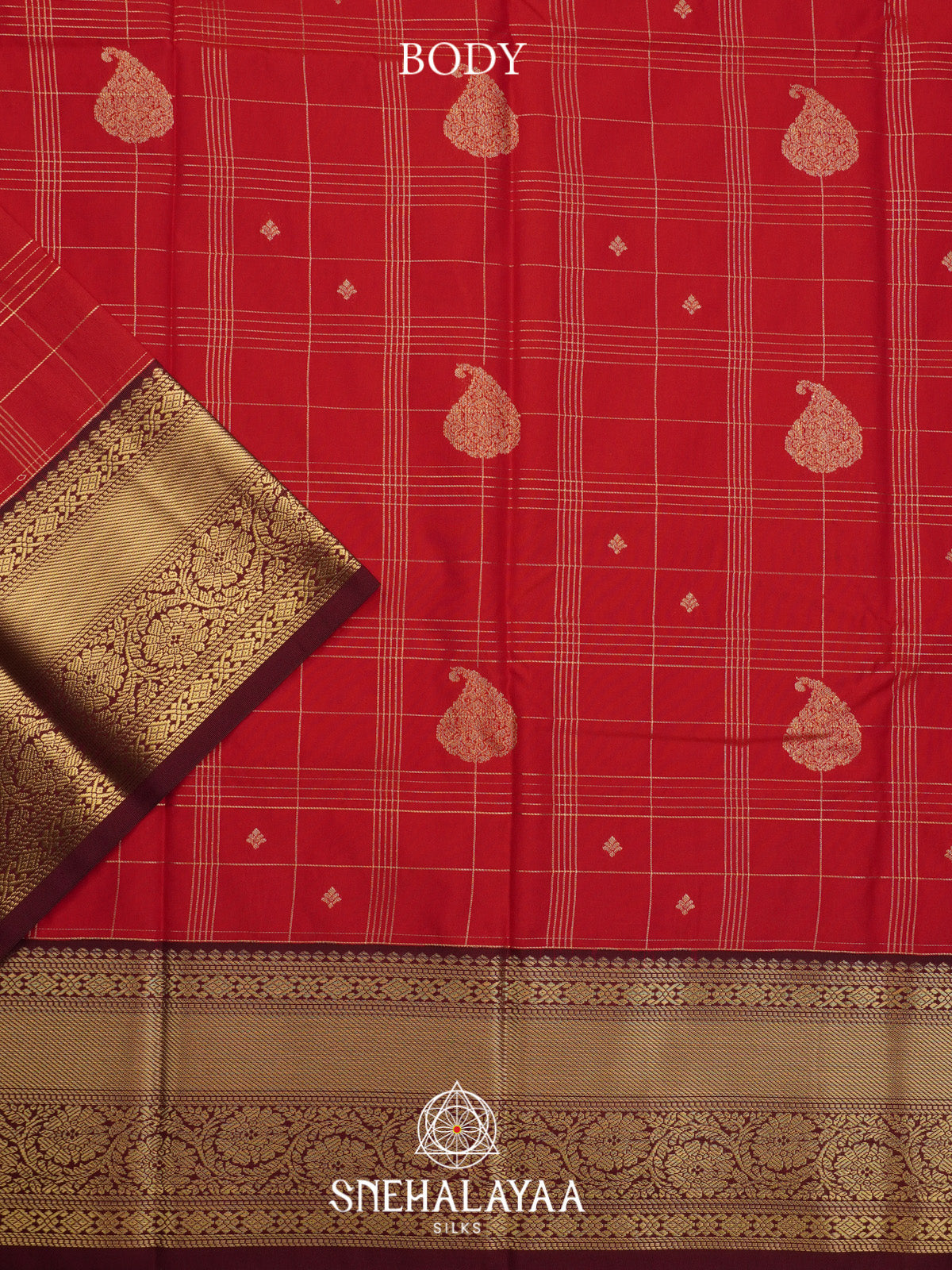 Red Art Silk Saree