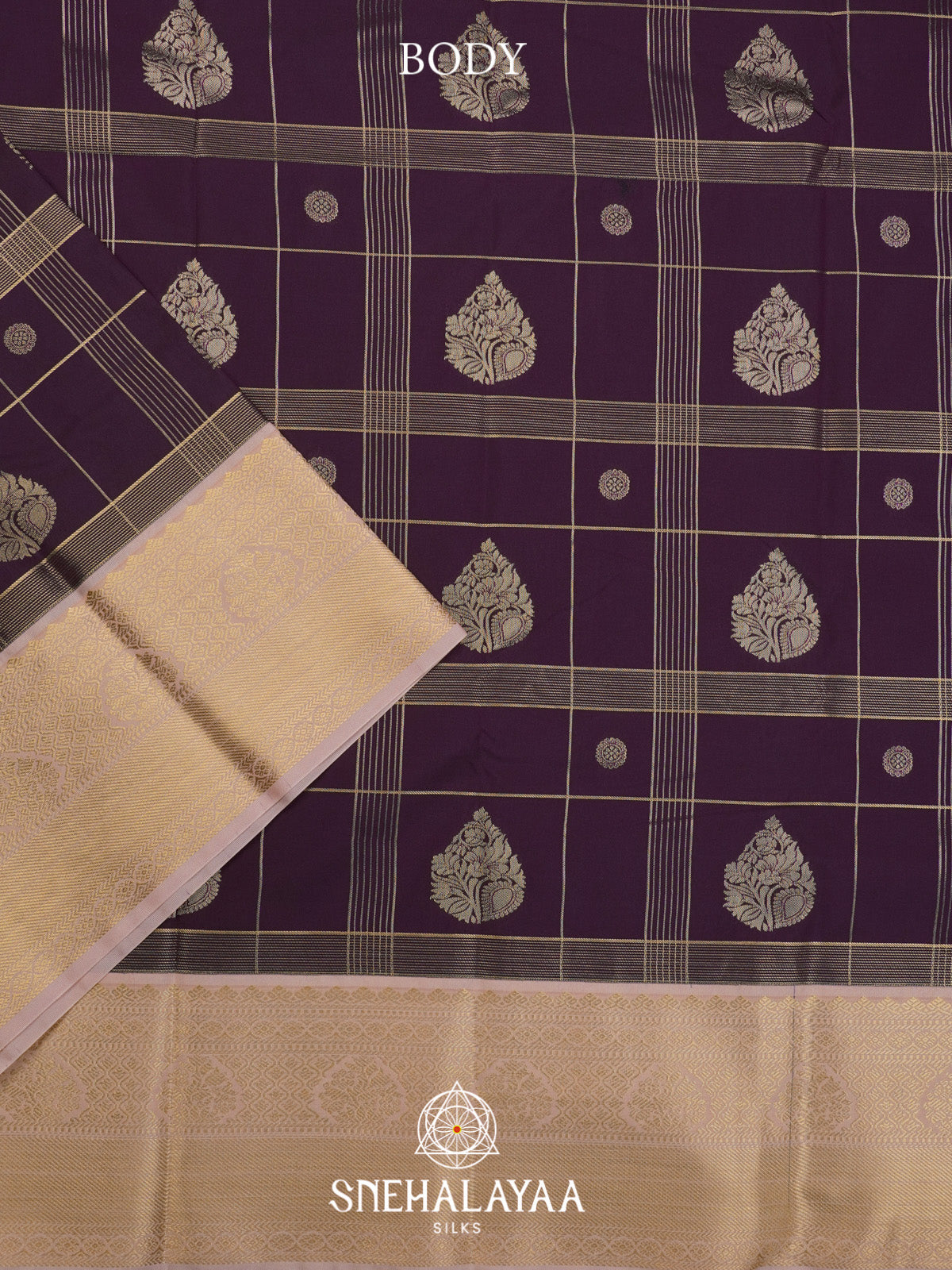 Wine Art Silk Saree