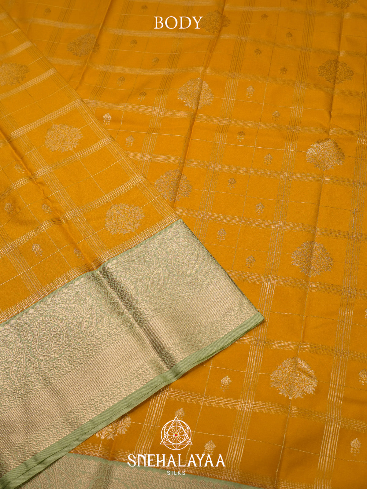 Yellow Art Silk Saree