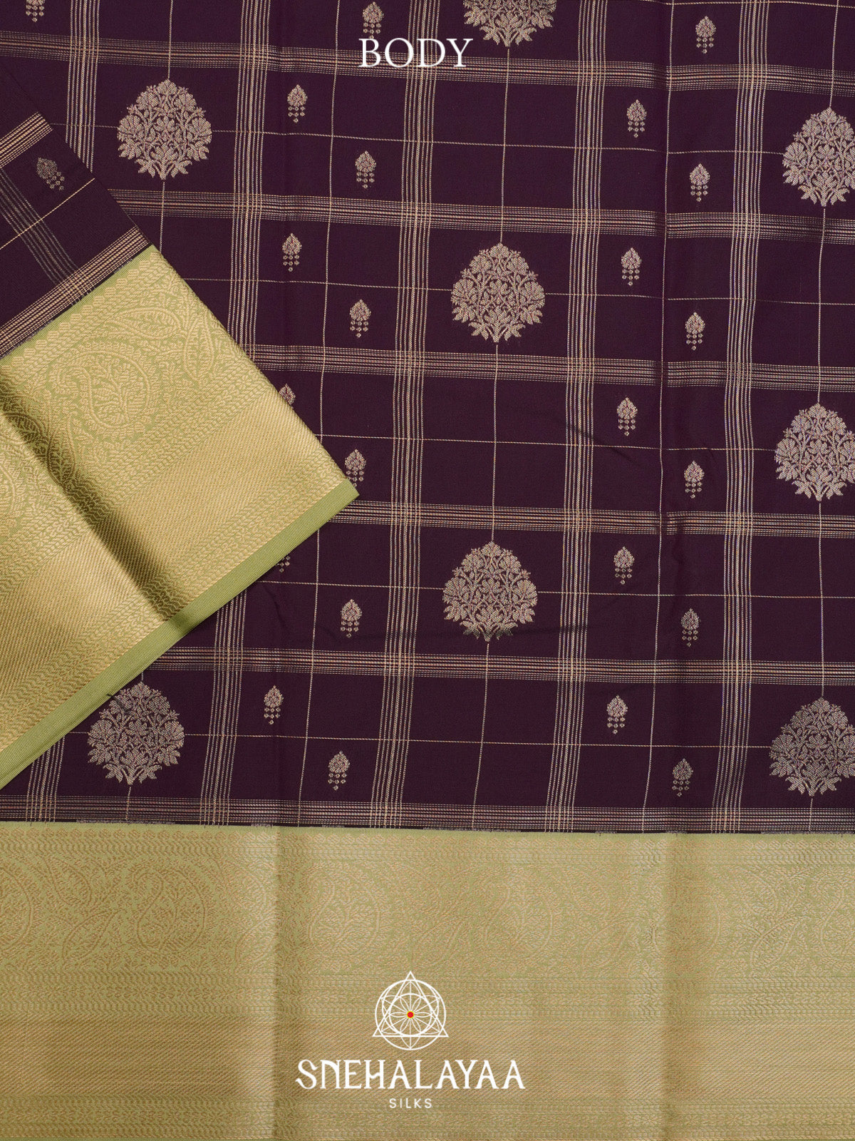 Coffee Brown Art Silk Saree