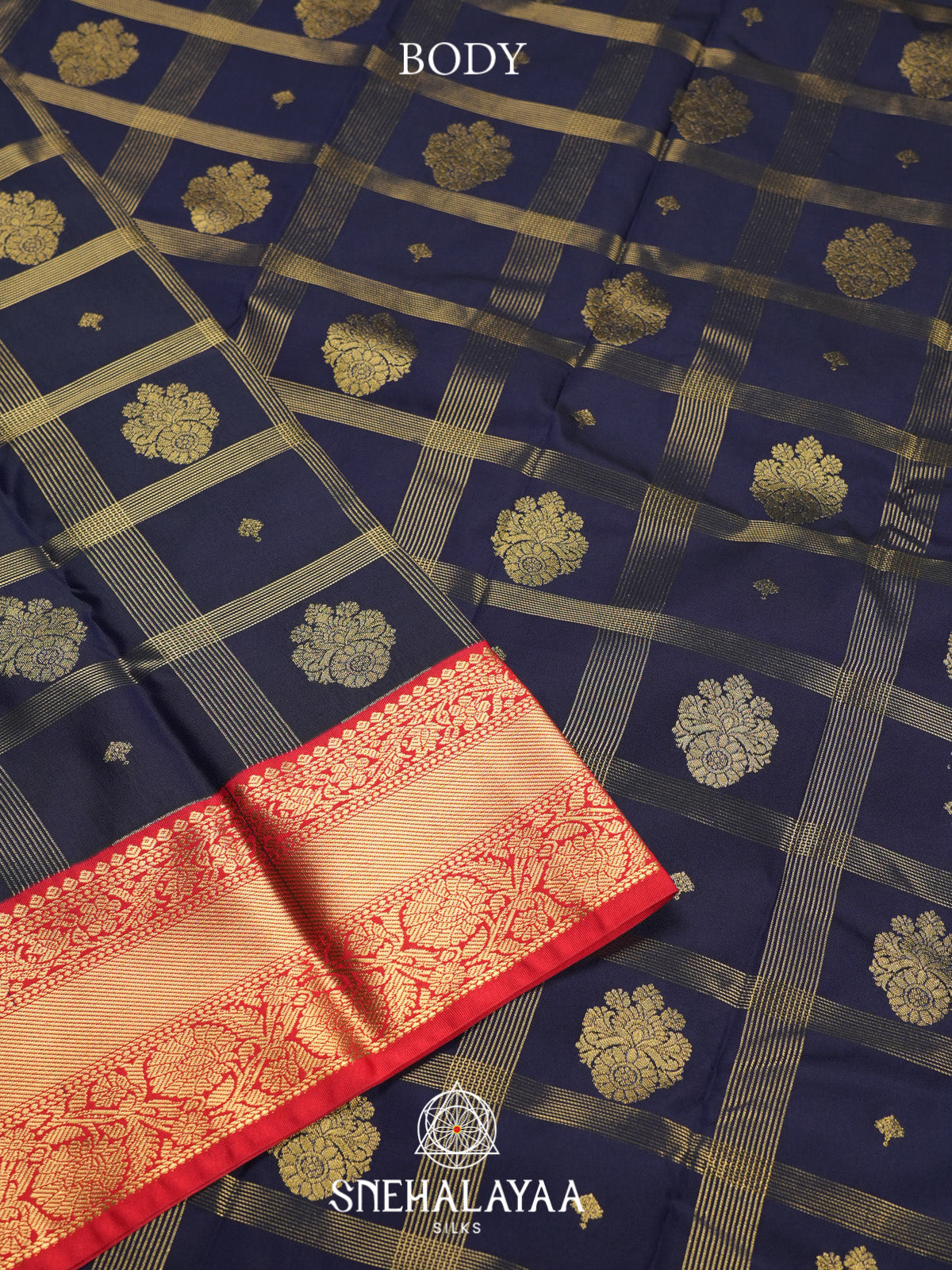 Midnight Blue Art Silk Saree