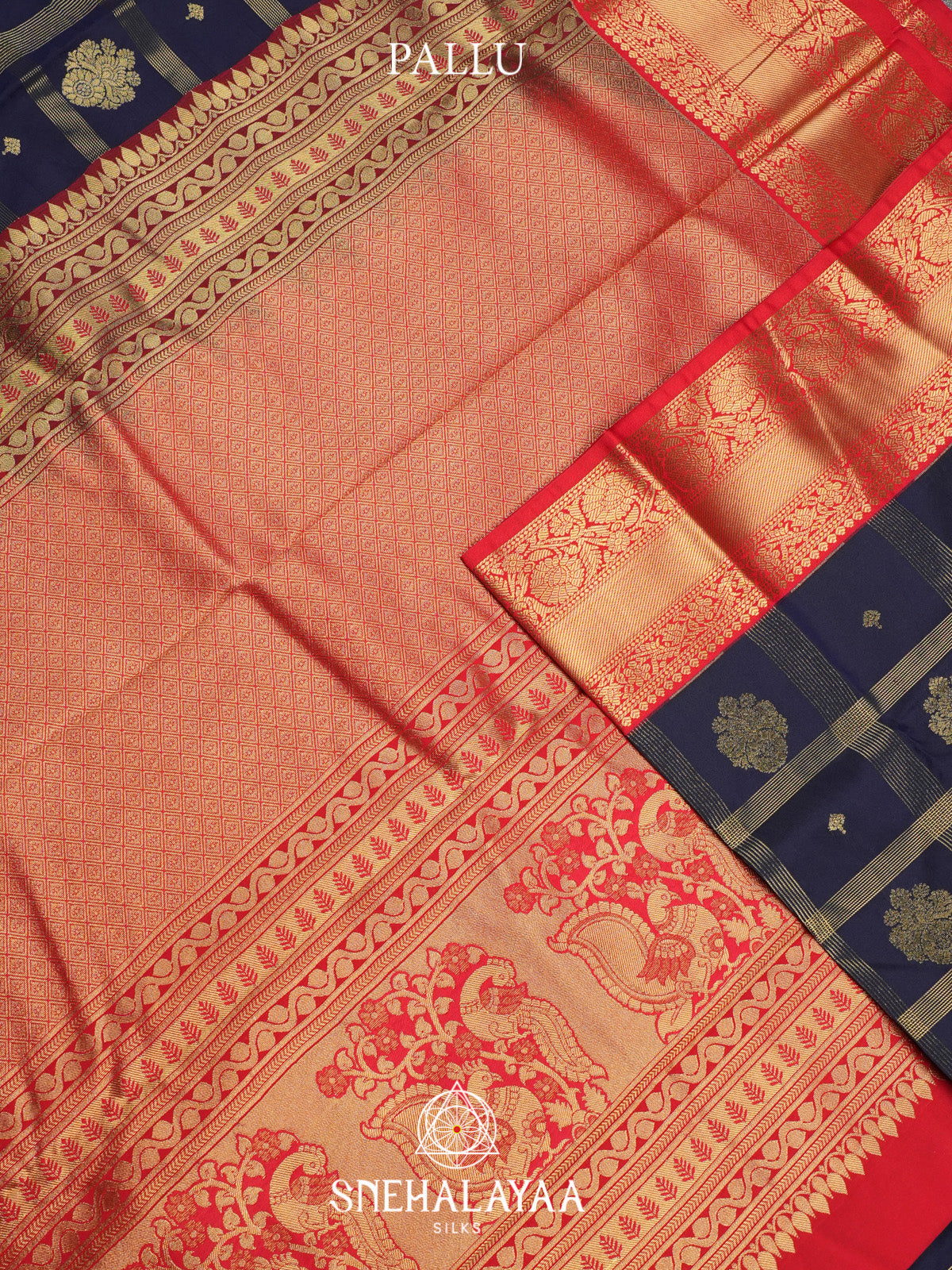 Midnight Blue Art Silk Saree