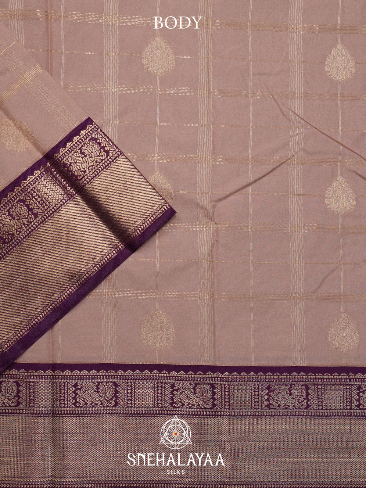Beige Art Silk Saree