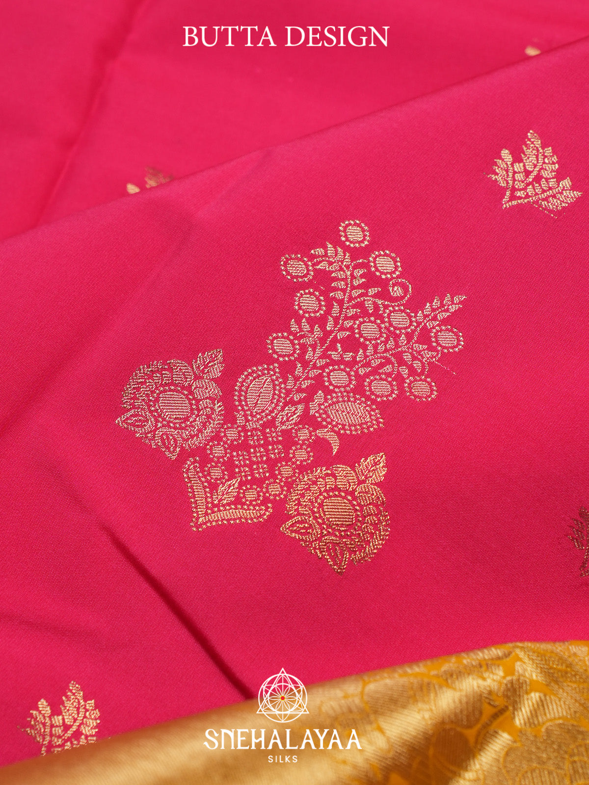 Fuchsia Pink Art Silk Saree