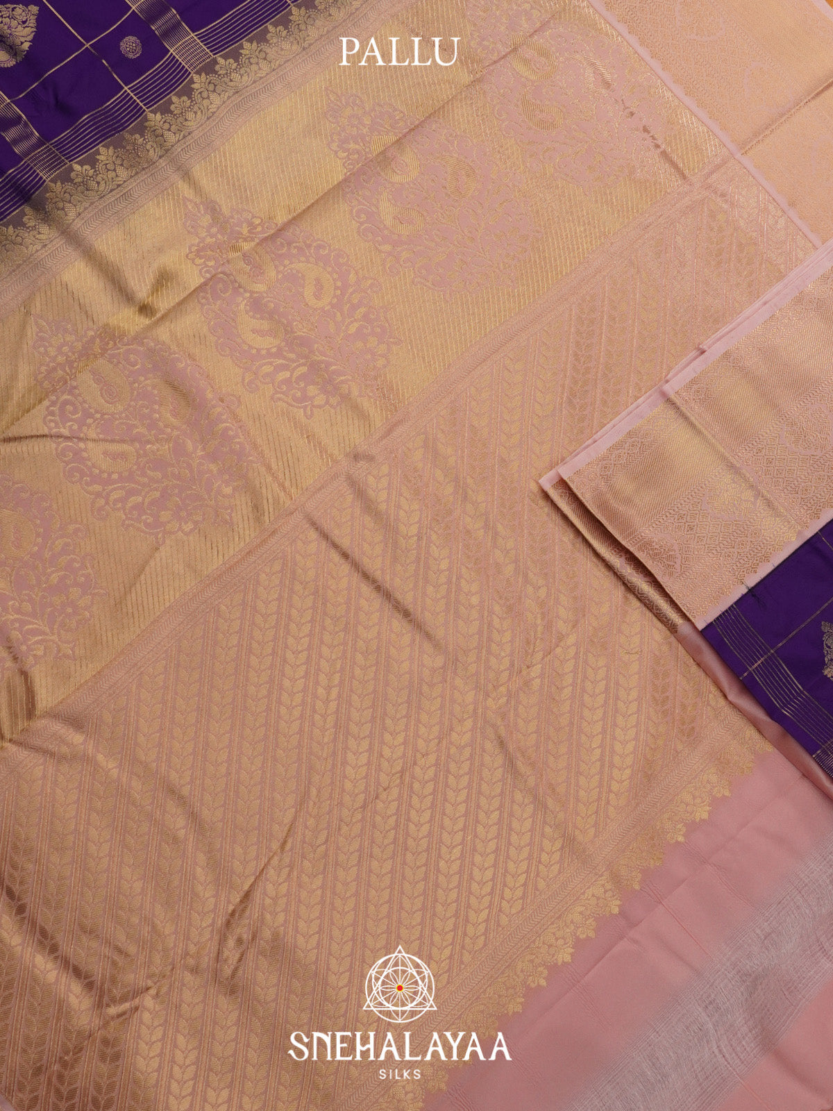 Purple Art Silk Saree