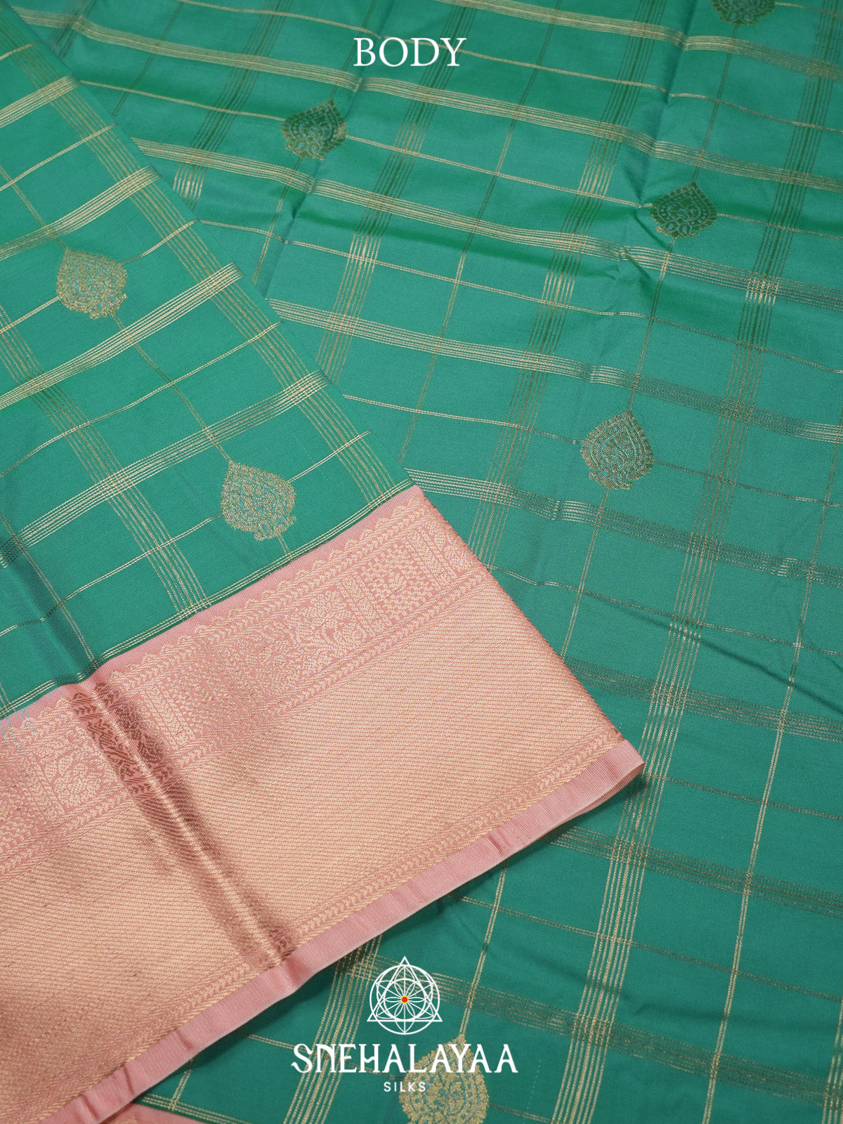 Seafoam Green Art Silk Saree