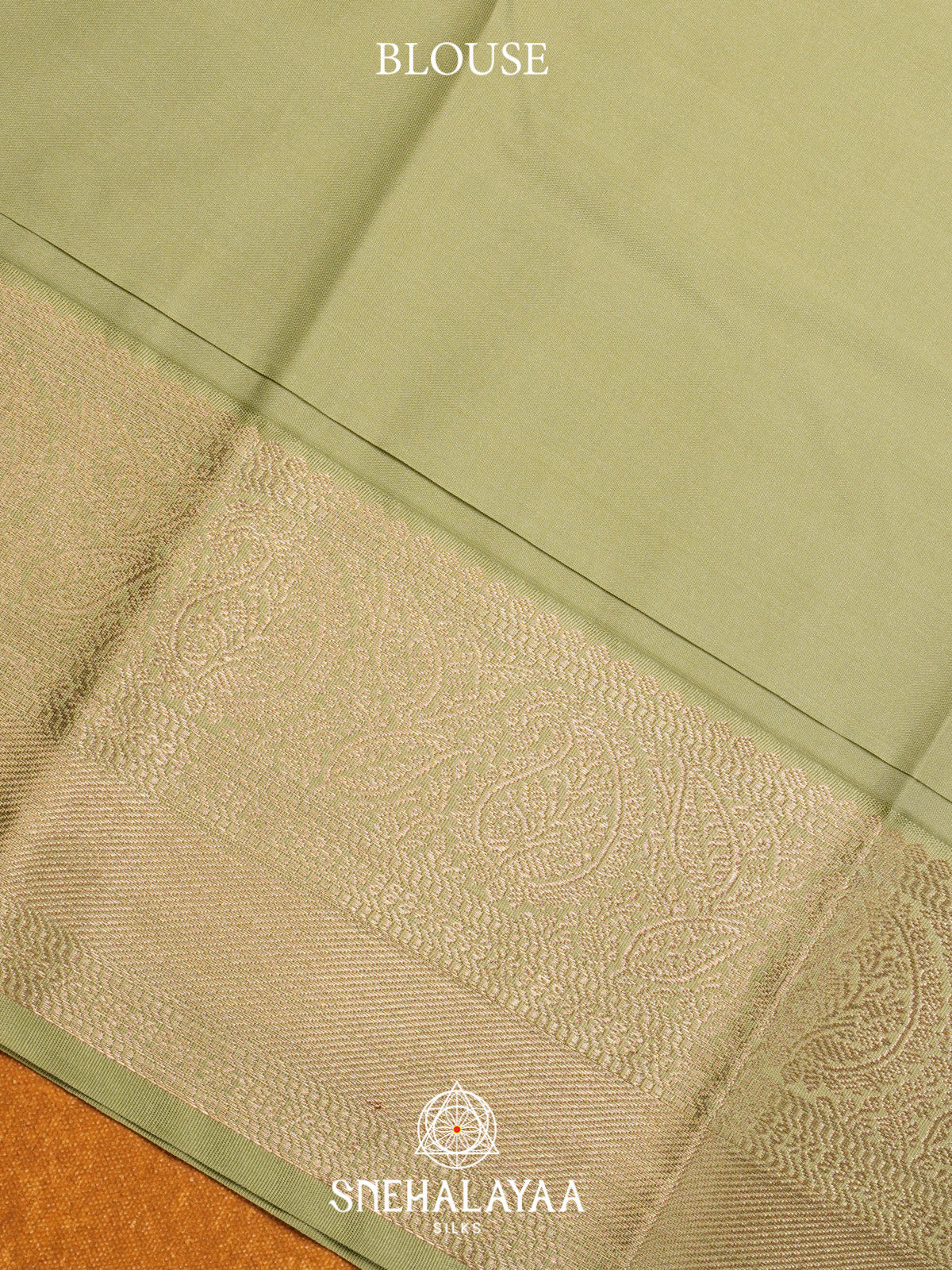 Rust Orange Art Silk Saree