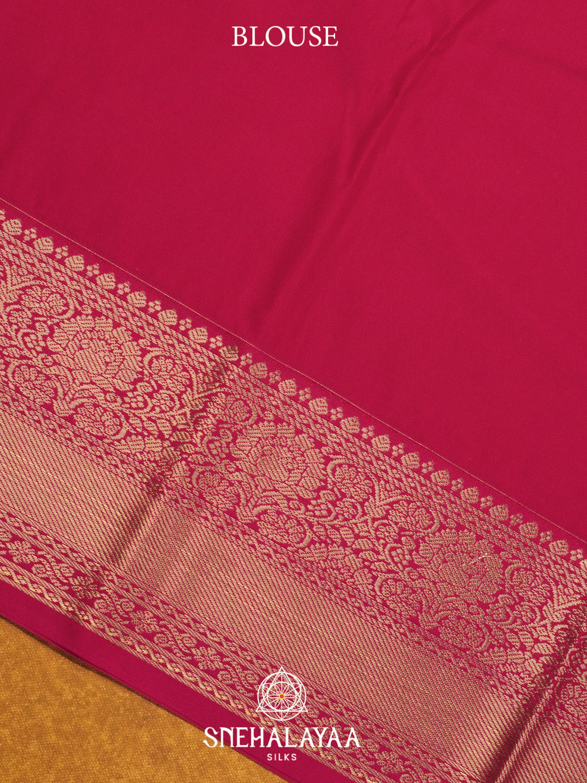 Mango Yellow Art Silk Saree