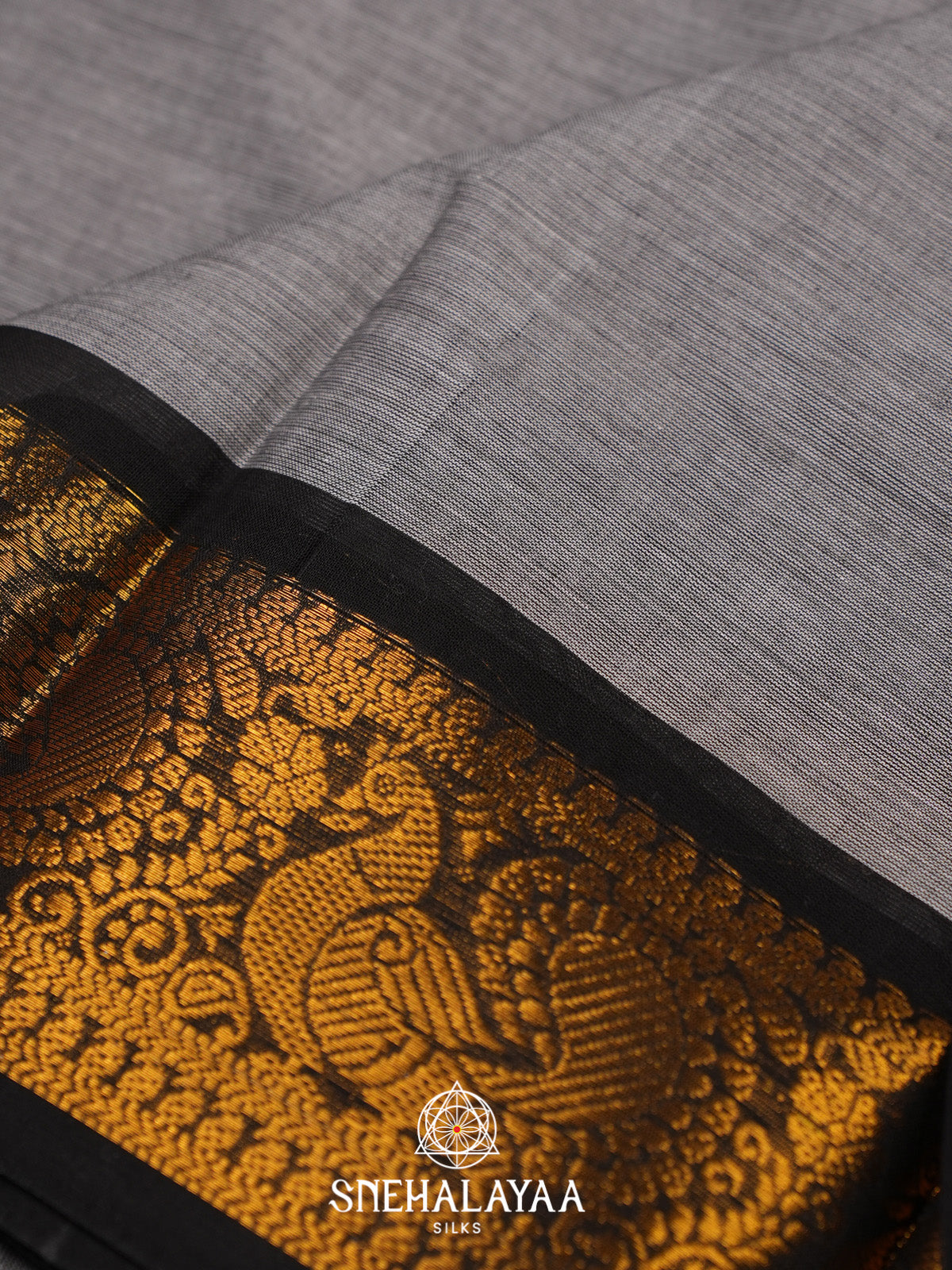 Grey Chettinad Cotton Saree