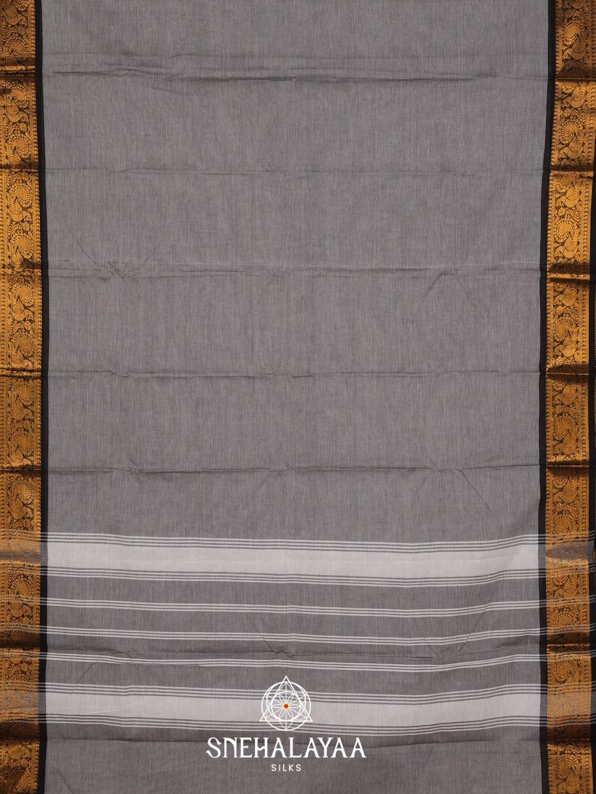 Grey Chettinad Cotton Saree
