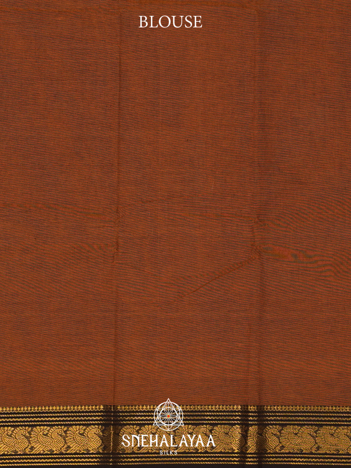 Burnt Orange Chettinad Cotton Saree