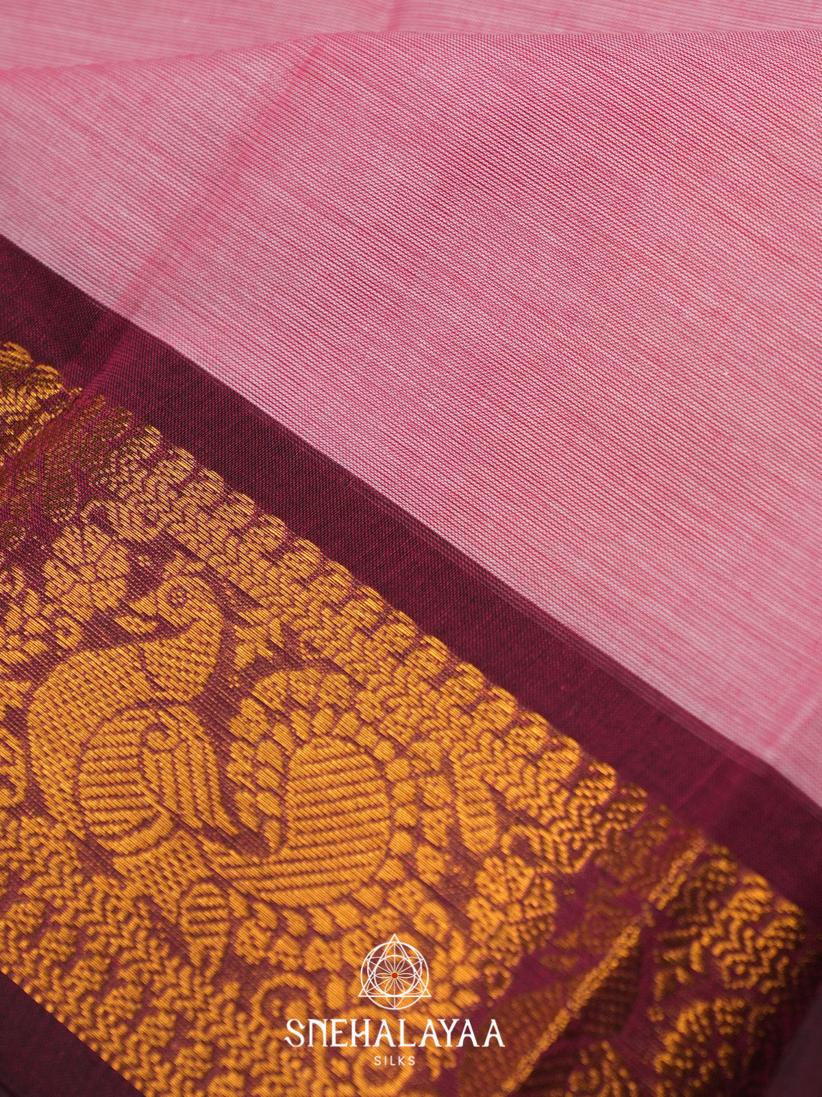 Pink Chettinad Cotton Saree