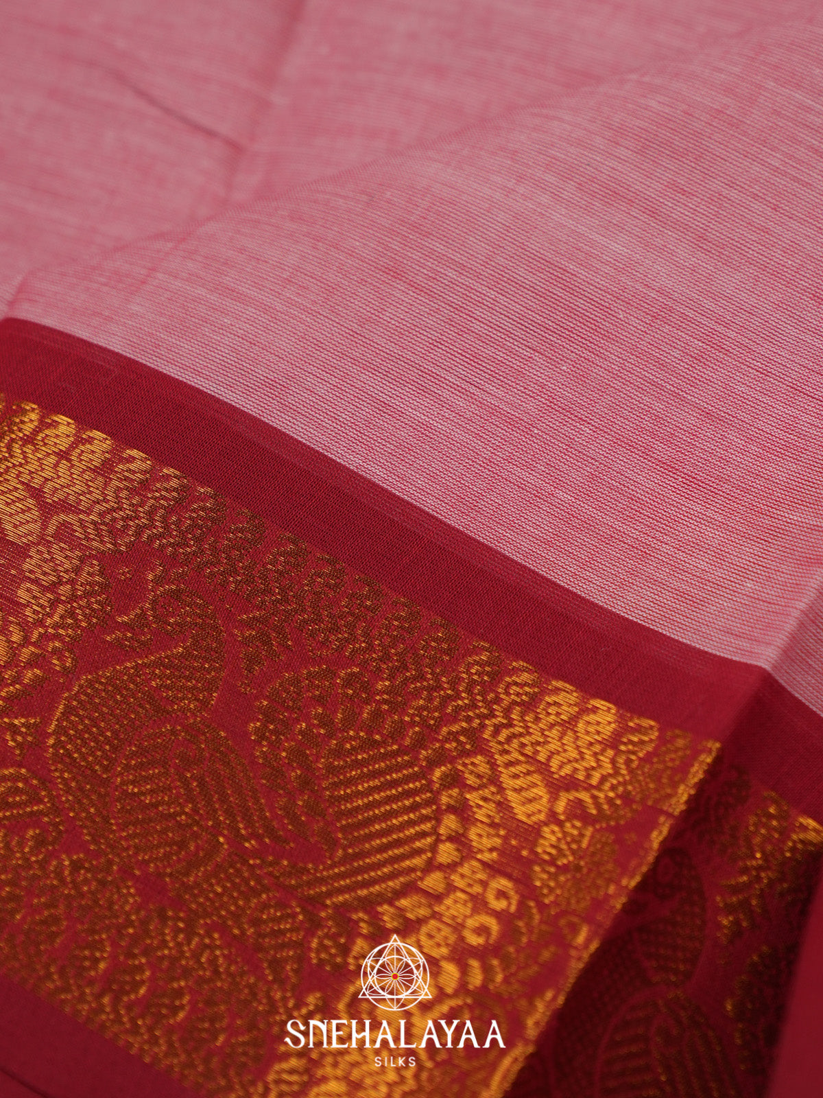 Pink Chettinad Cotton Saree