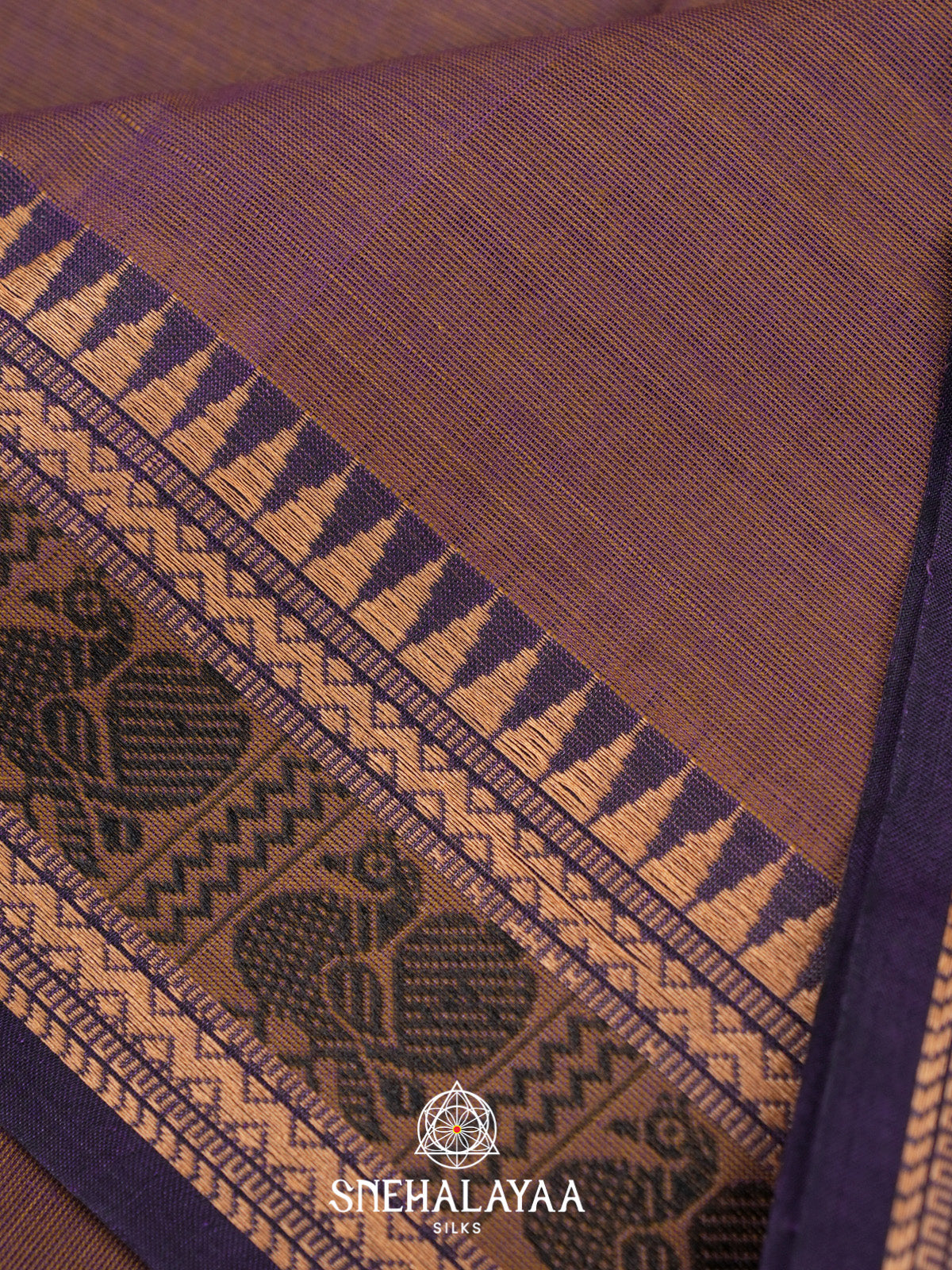 Brown Chettinad Cotton Saree