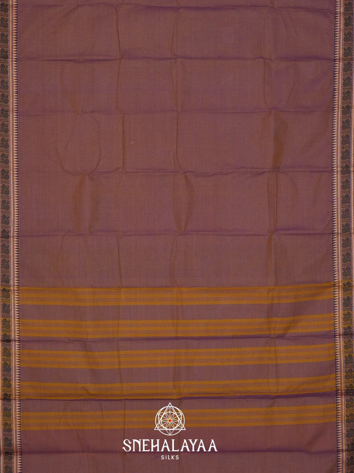 Brown Chettinad Cotton Saree